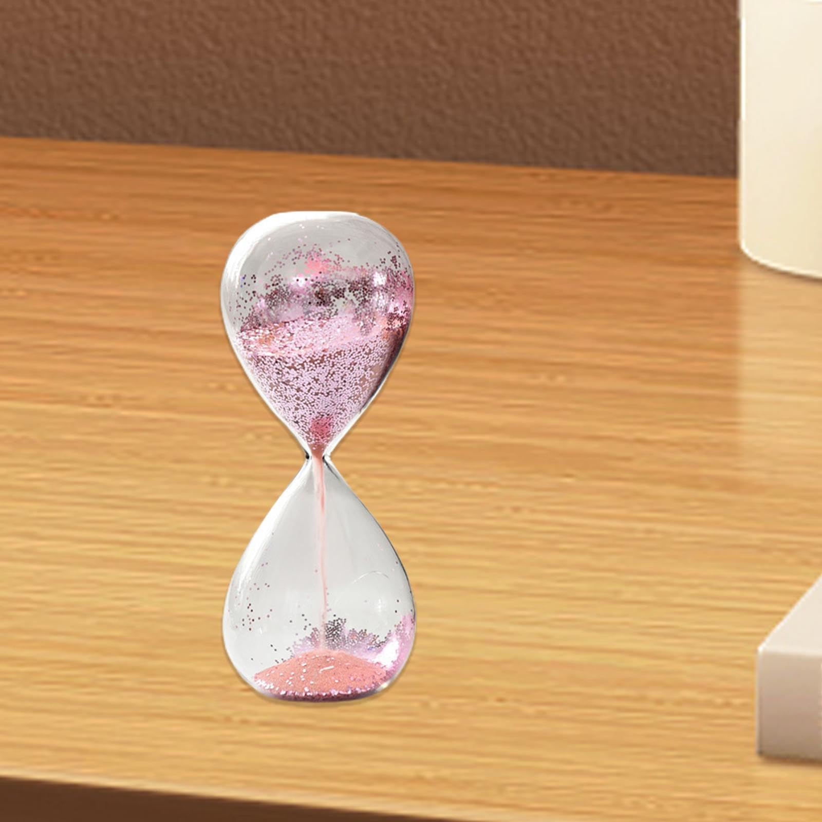 Bubble Sanduhr Timer Mit Flüssigkeit – Kreative Deko Für Büro & Wohnzimmer (Rosa)