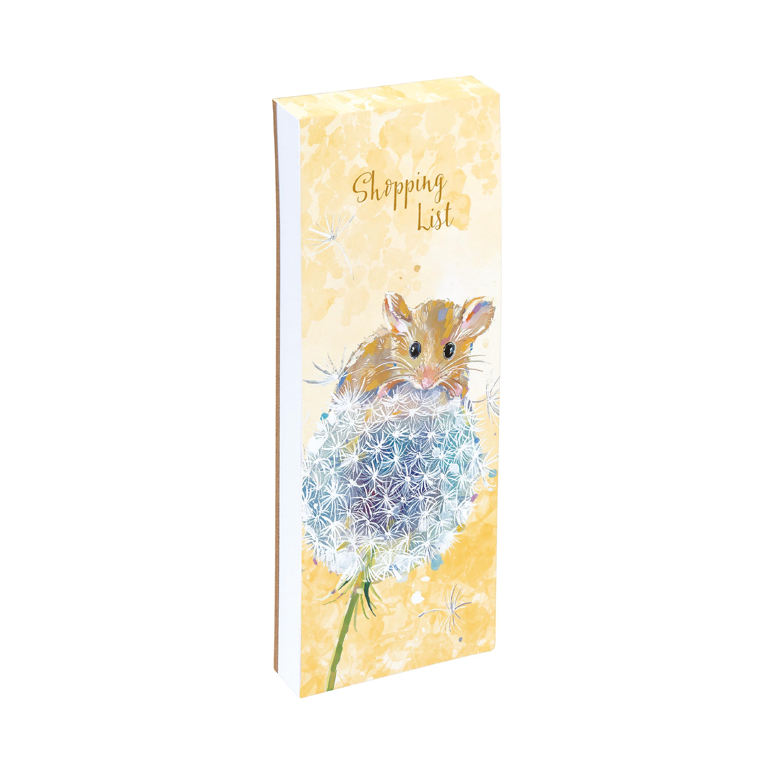 The Wildlife B Magnetic Shopping List Pad – Fridge Grocery List with 74 Tear-Off Sheets – Wildlife Design Shopping List Notepad with Magnets for Kitchen Organisation