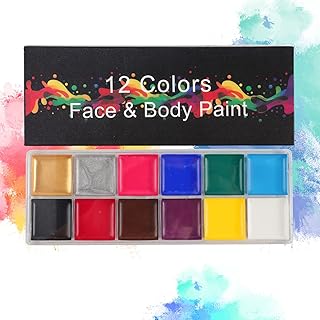 Kit de pintura facial, pintura flash no tóxic...