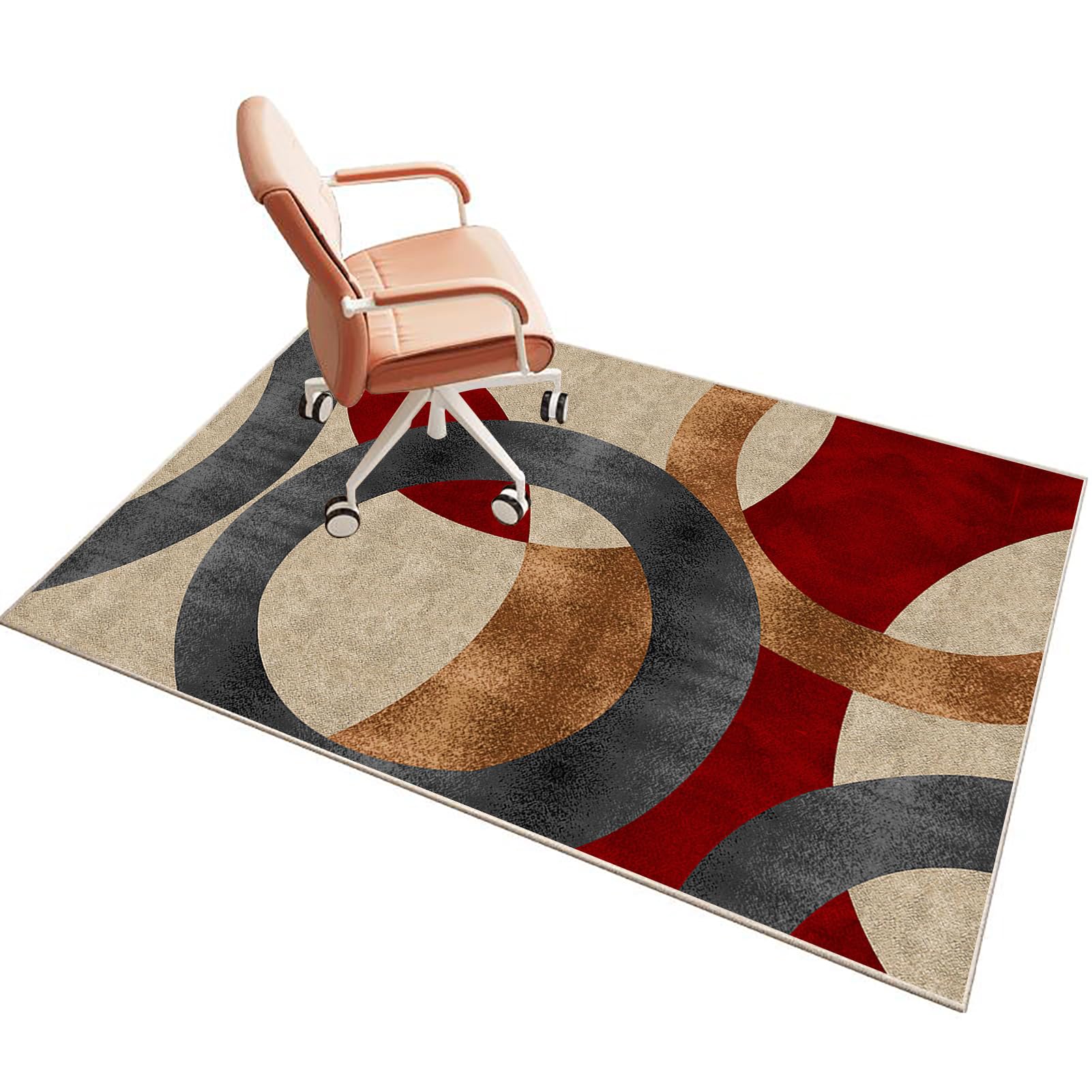 Office Chair Mat for Hardwood Floor 110 x 140 cm, Gaming Chair Mat for Carpet Floor, Desk Chair Mat for Rolling Chairs, Computer Gaming Chair Mat for Wood Floors, Carpet Protector Rug for Tile Floor