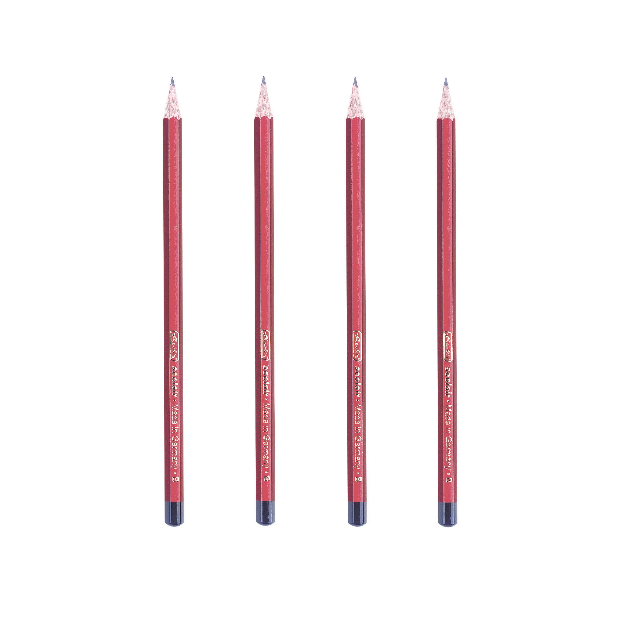 Herlitz Ołówki Scolair, B, nietłukące się wkłady, 4 sztuki w blistrze