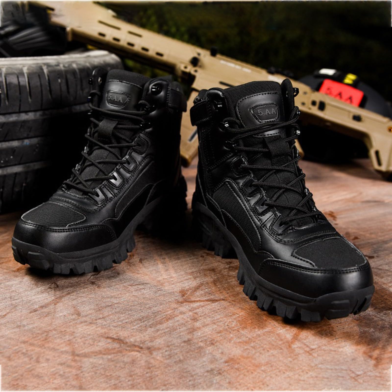 Generisch Wanderstiefel Herren Wasserdicht Leicht, Winterstiefel Herren Hoch, Schneestiefel Mit Schnürsenkel Wanderschuhe Mit Dicke Sohle Schnürstiefel Einfarbig Atmungsaktive Joggingschuhe