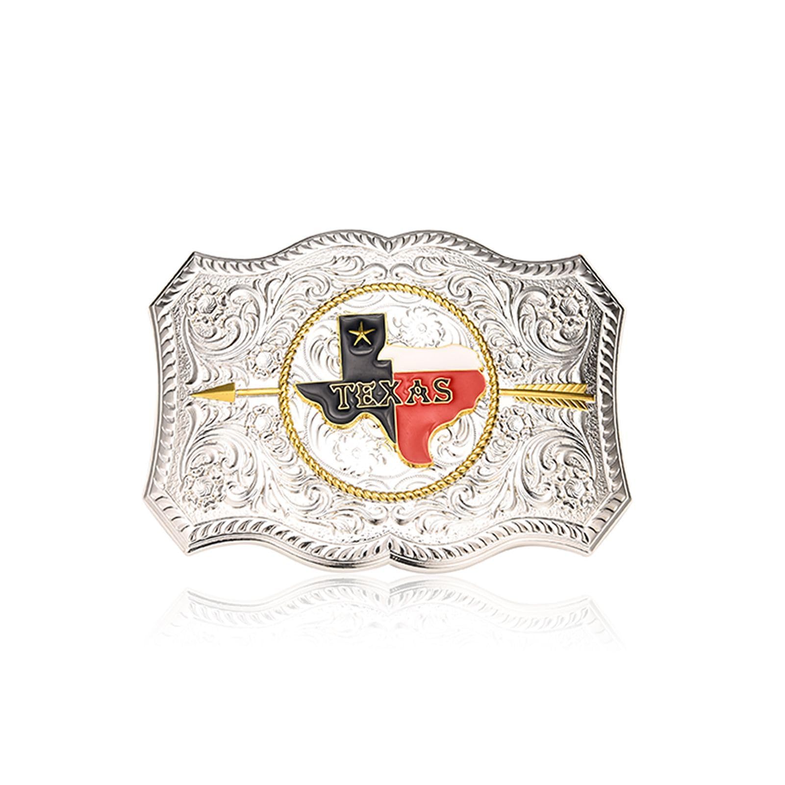 MASOP VOGU Western Belt Buckle for Men Cowboy Long Horn Bull Belts