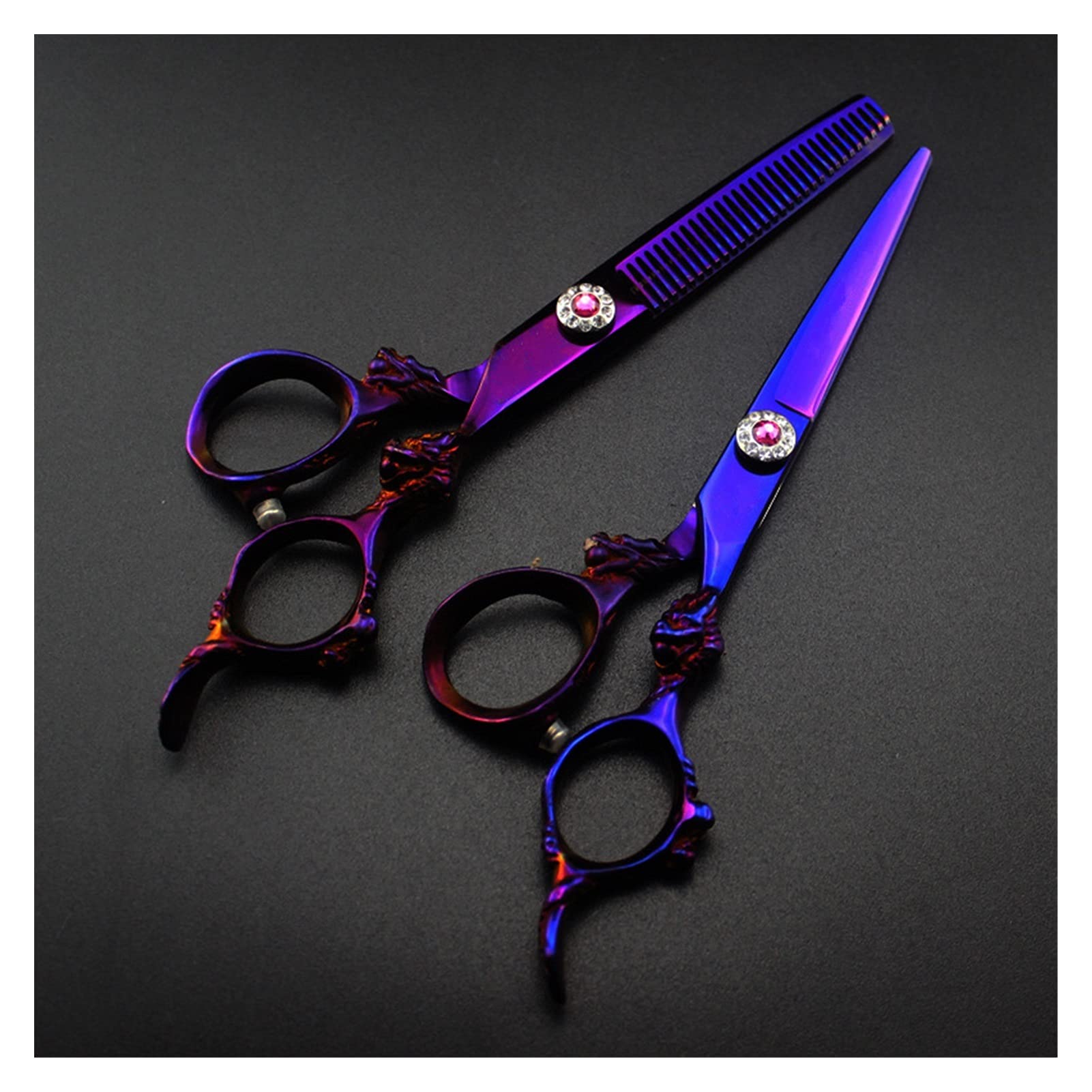 RH-HPC Haarschere Set – Professionelle Friseurschere & Ausdünnungsschere, Rosa, Edelstahl