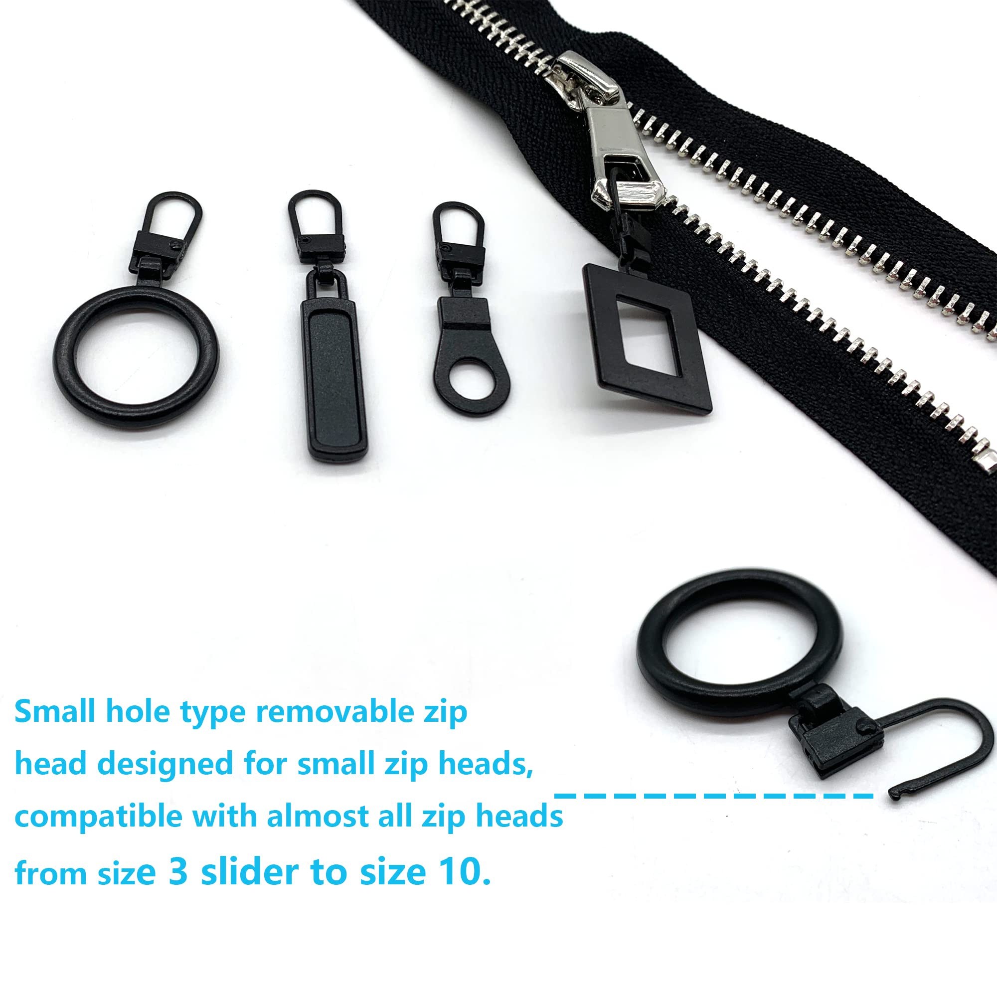 8 Pezzi Sostituzione Cerniere Lampo - Testa Rimovibile A Forma Di Margherita, Per Abbigliamento E Borse - Foto 6