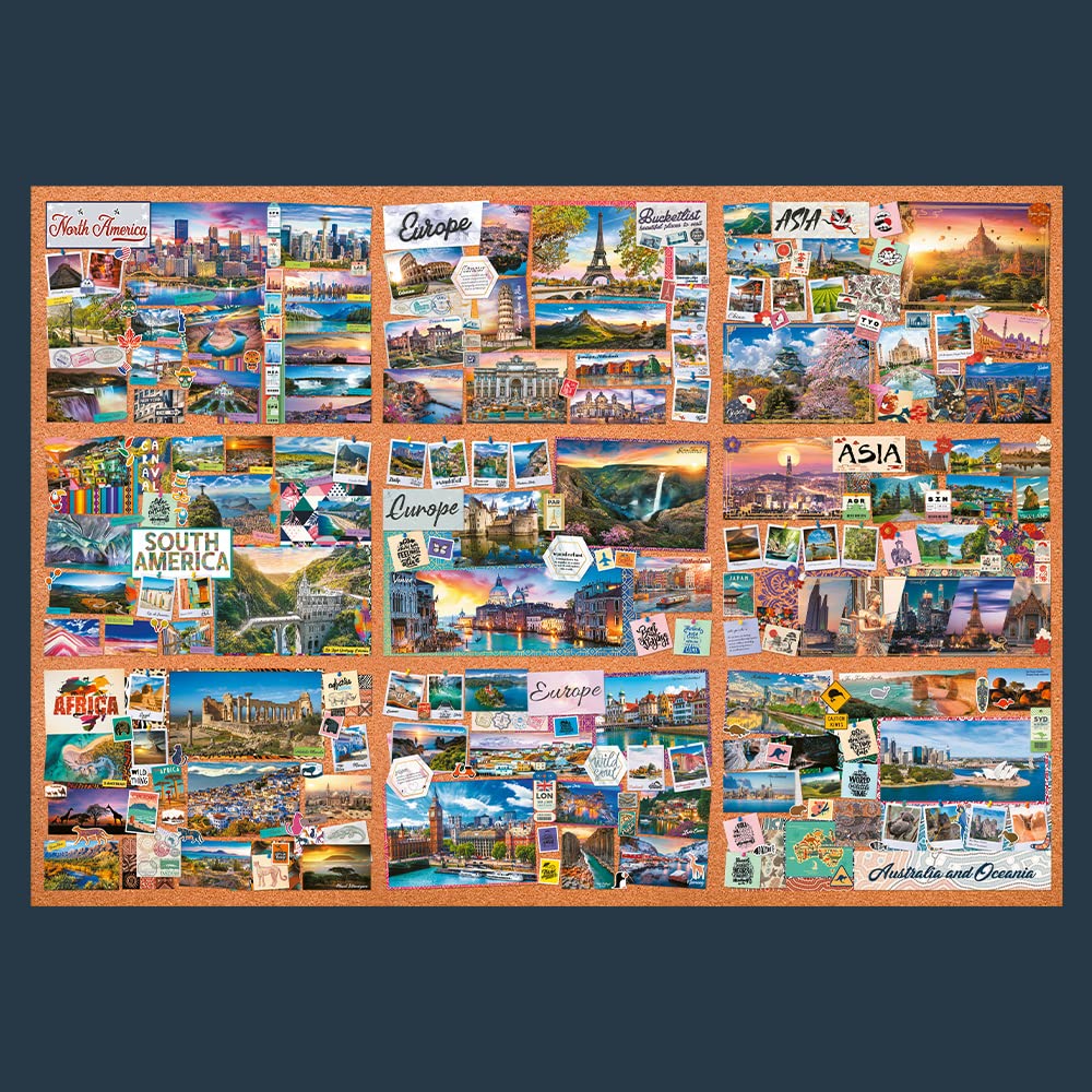 Trefl Prime - Puzzle UFT: The Journey of Thousand Miles - 13500 Piezas, Rompecabezas Grande, Bio, Collage, Rompecabezas de Viaje, Entretenimiento Creativo para Adultos y Niños a Partir de 12 Años