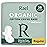 Rael Organic Cotton Cover Pads - Regular Absorbency, Unscented, Ultra Thin Pads with Wings for Women (56 Total)