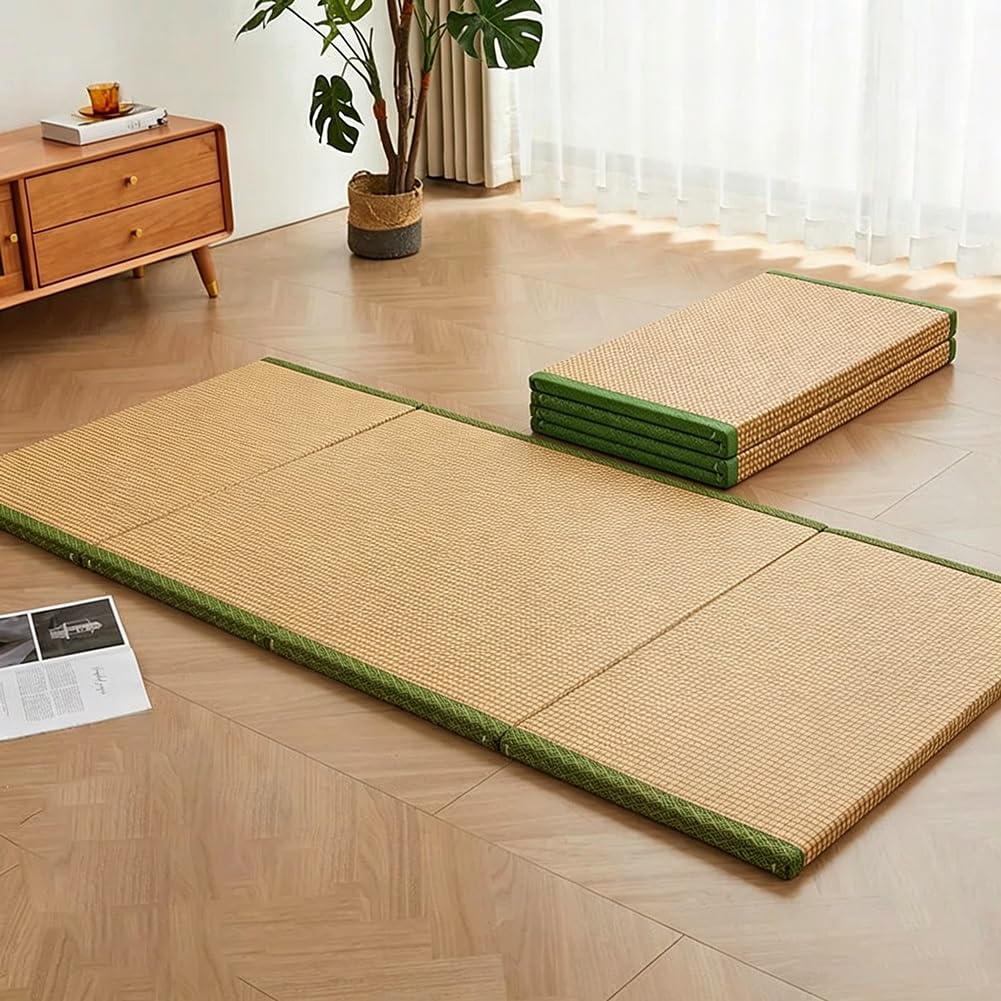 Artiz Colchón De Tatami Tradicional Japonés, Colchón De Suelo Plegable De Fibra De Coco Natural, Esterilla De Meditación para Suelo, Yoga O Sala De Té.