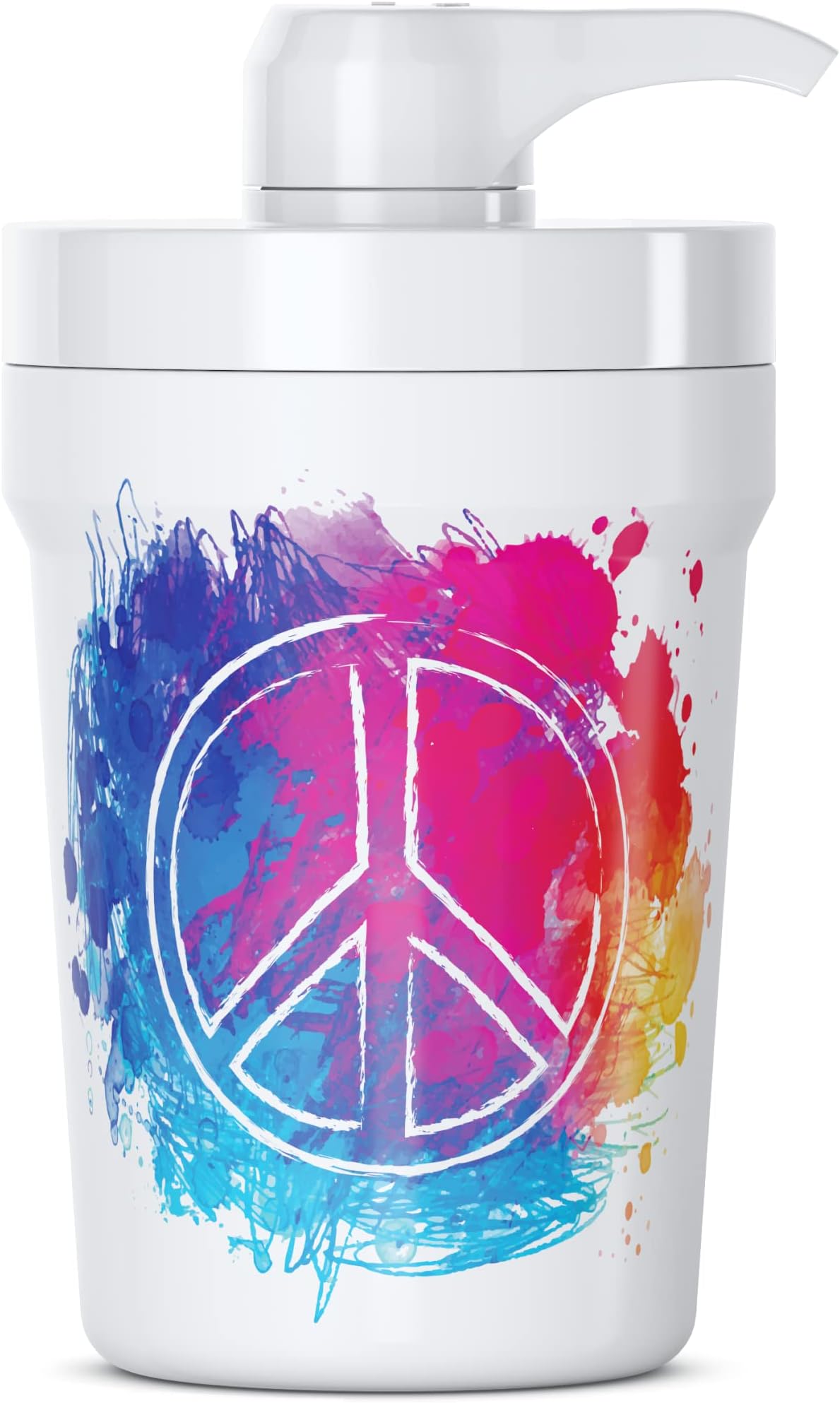 Portable Hand Sanitizer Dispenser for Car Cup Holders (Peace Out)