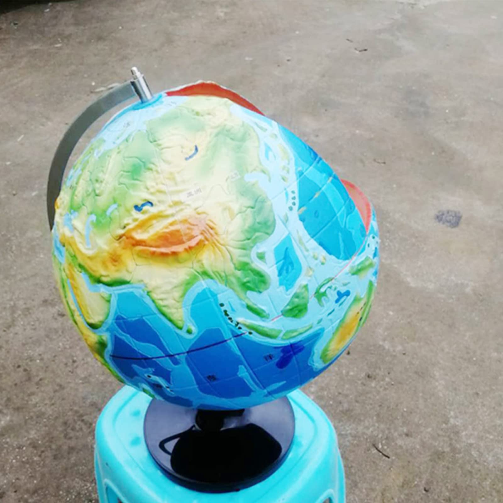 globo terráqueo, Modelo de la estructura Tierra. didáctico for divulgación geografía en primaria y secundaria. Diámetro: 32 cm