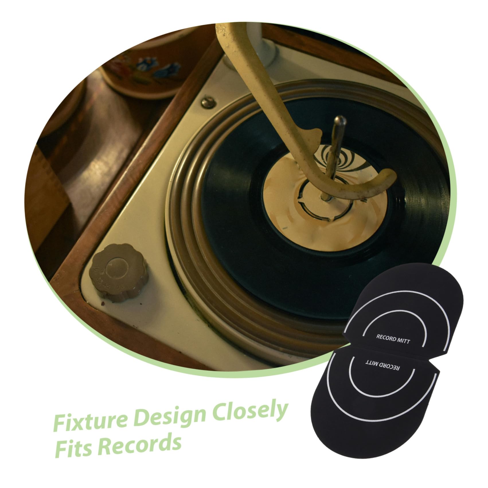 Toyvian 8pezzi Record Mitt Maniglie Antistatiche Per Pulizia Dischi Guanti Per Maneggiare Accessorio Per Amanti Della Musica e Collezionisti Di Vinile
