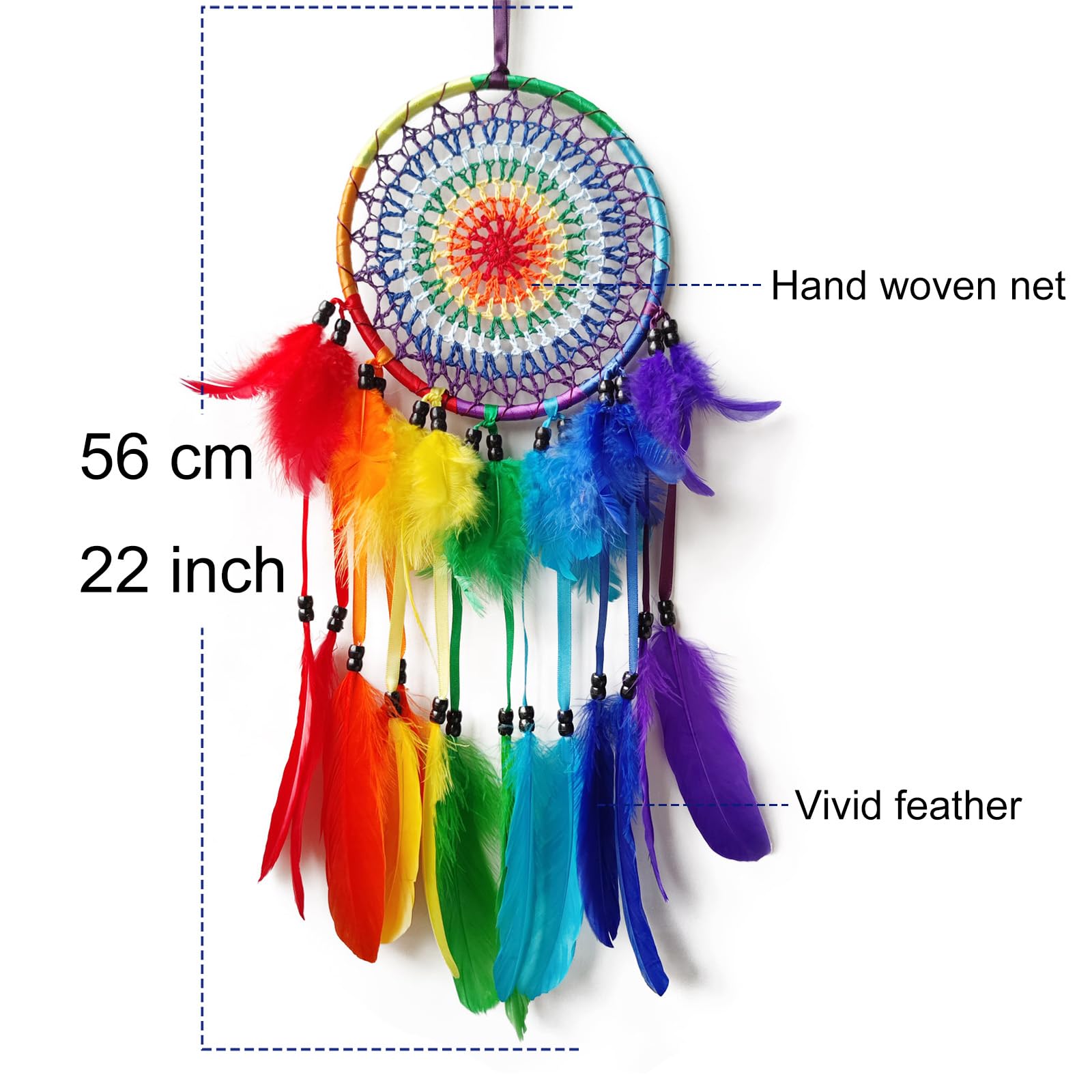 Amazon.com: SOYUZU Colorful Dream Catcher Rainbow Dream