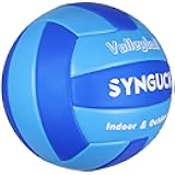 Size 5 Volleyball - Official Soft Indoor & Outdoor Volleyball for Sports Training, Games, and Play - Perfect for Youth, Teenagers, and Adults(Blue)