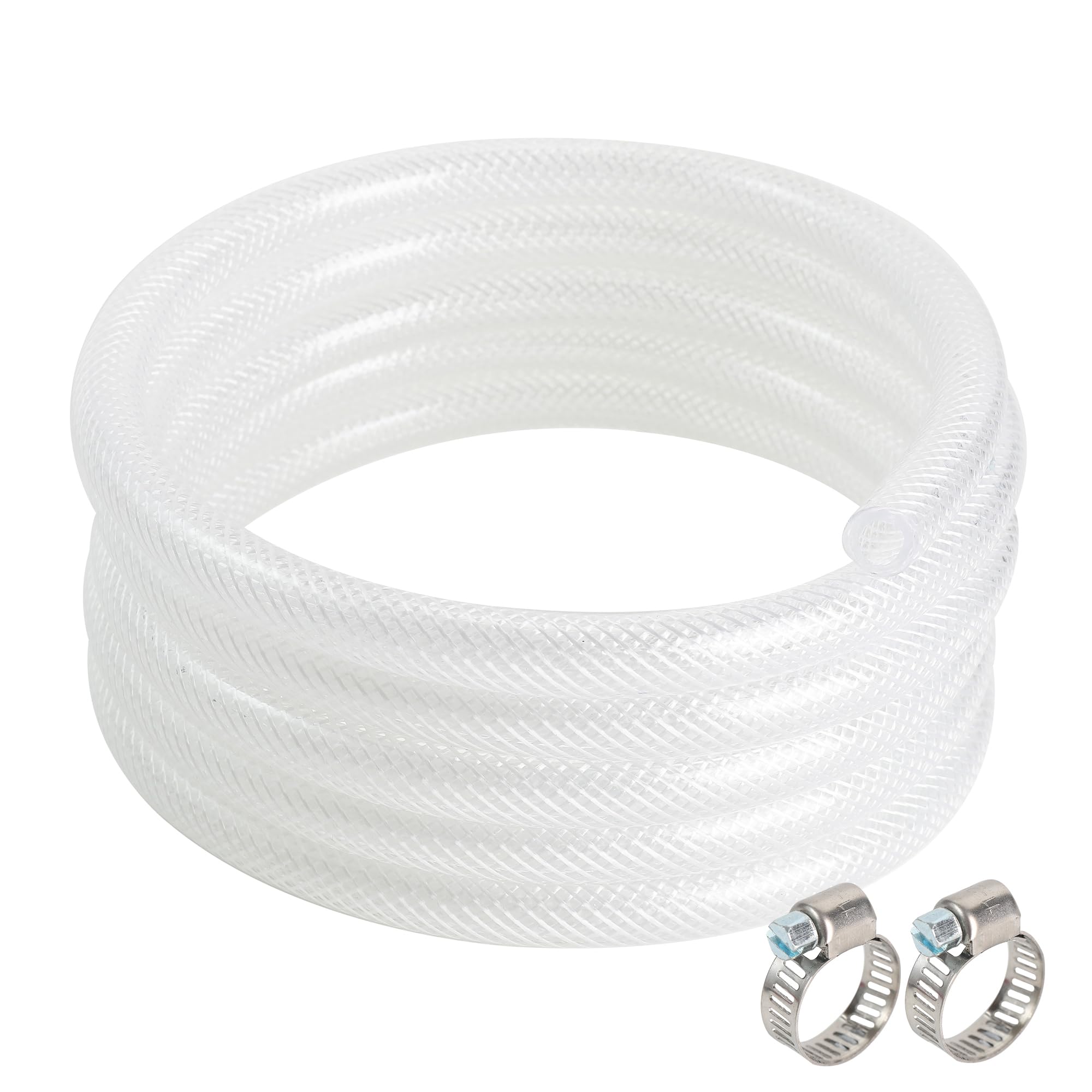 5/8 ID 7/8 OD - 100 Ft Clear Braided Hose Plastic Vinyl Tubing - View #12