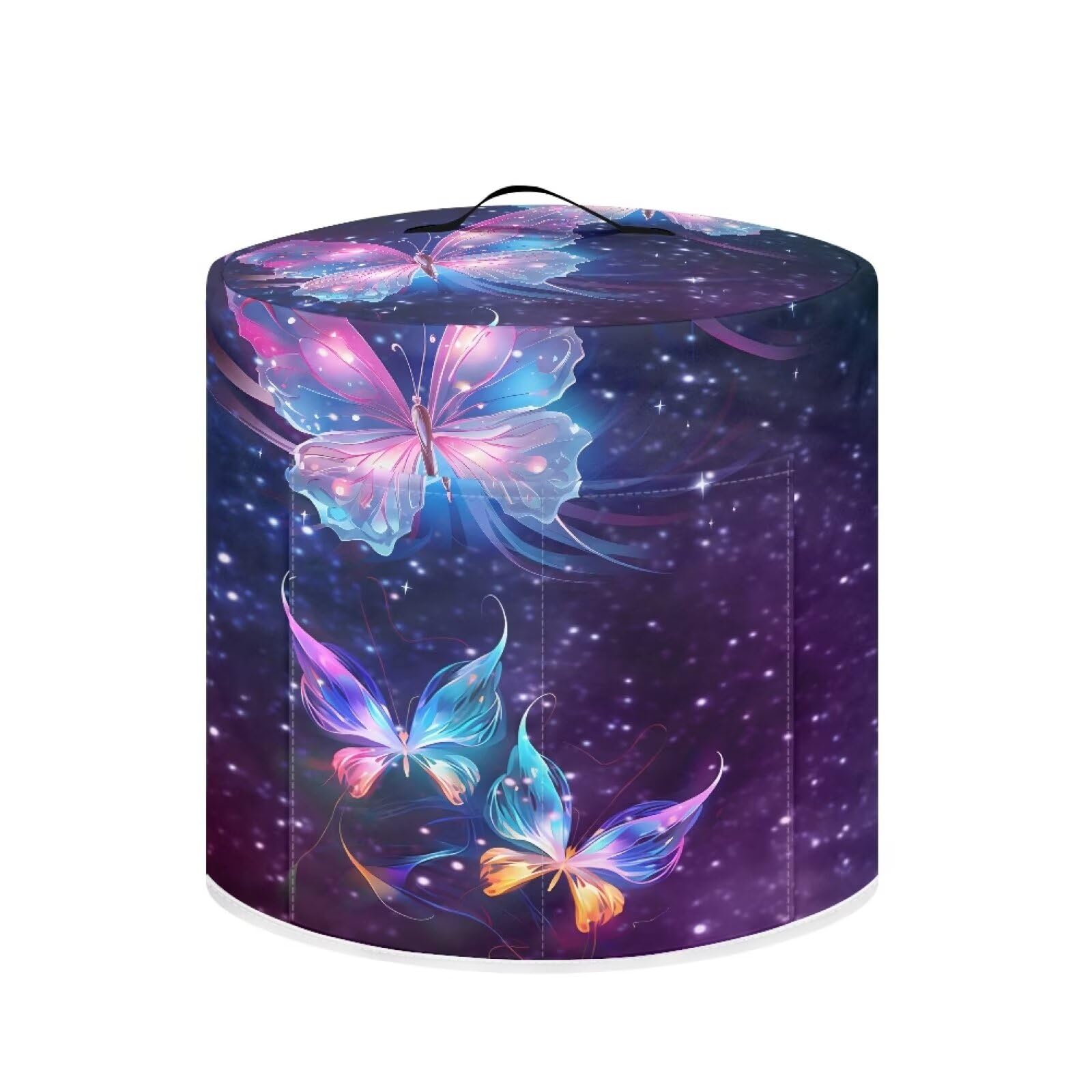 Colorful Butterflies Rice Cooker Covers Popular Dust Covers Reusable Air Fryer Covers Suitable for Many Types of Pots