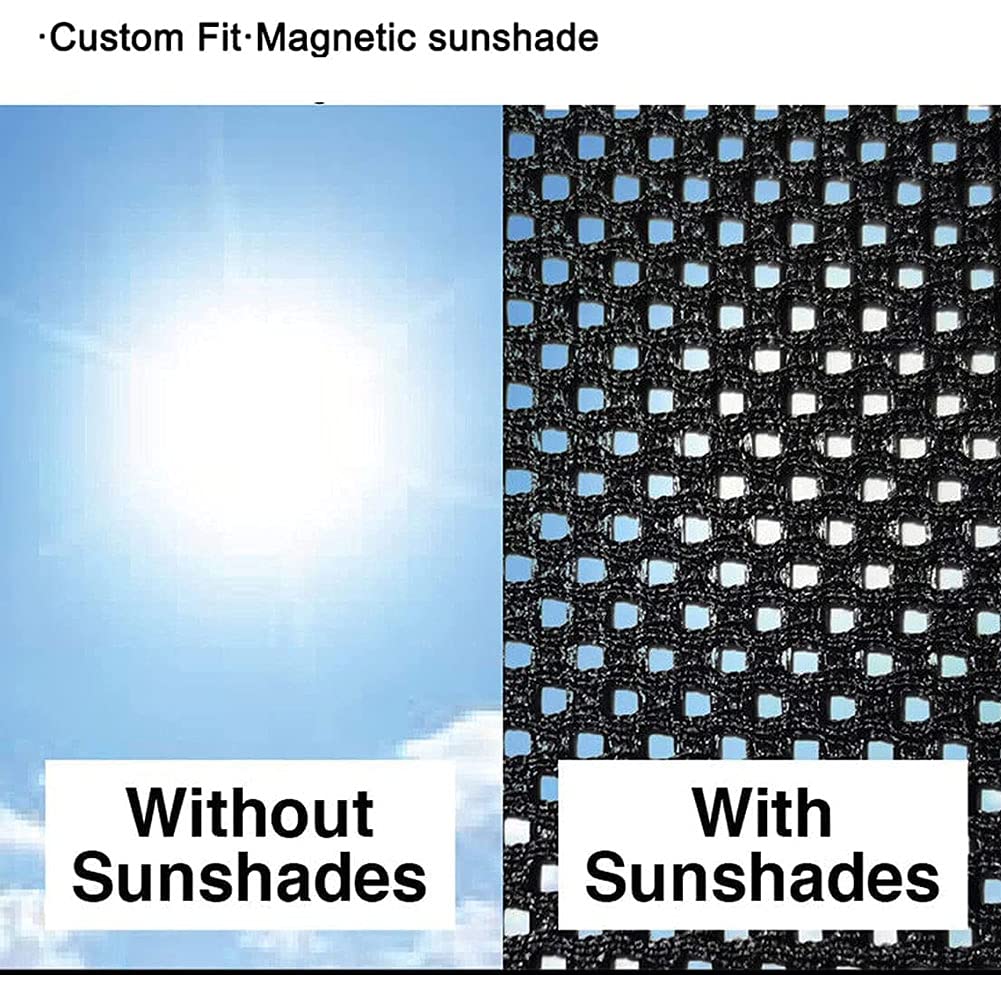 Pare-Soleil Voiture pour ArrièRe Vitres LatéRales pour Renault Kadjar 2015-2019, Pare Soleil MagnéTique Soleil Protection Anti-éBlouissement Parsoleil Bloquer Les Rayons UV