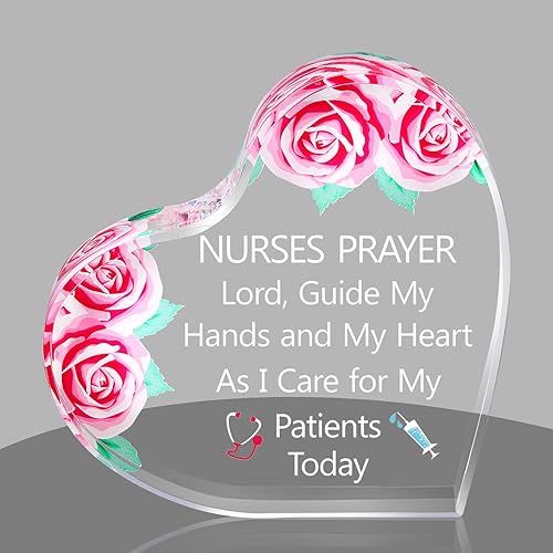 Regalos de enfermeras para mujeres, recuerdo de agradecimiento de cumpleaños y pisapapeles, regalo inspirador personalizado para enfermeras,