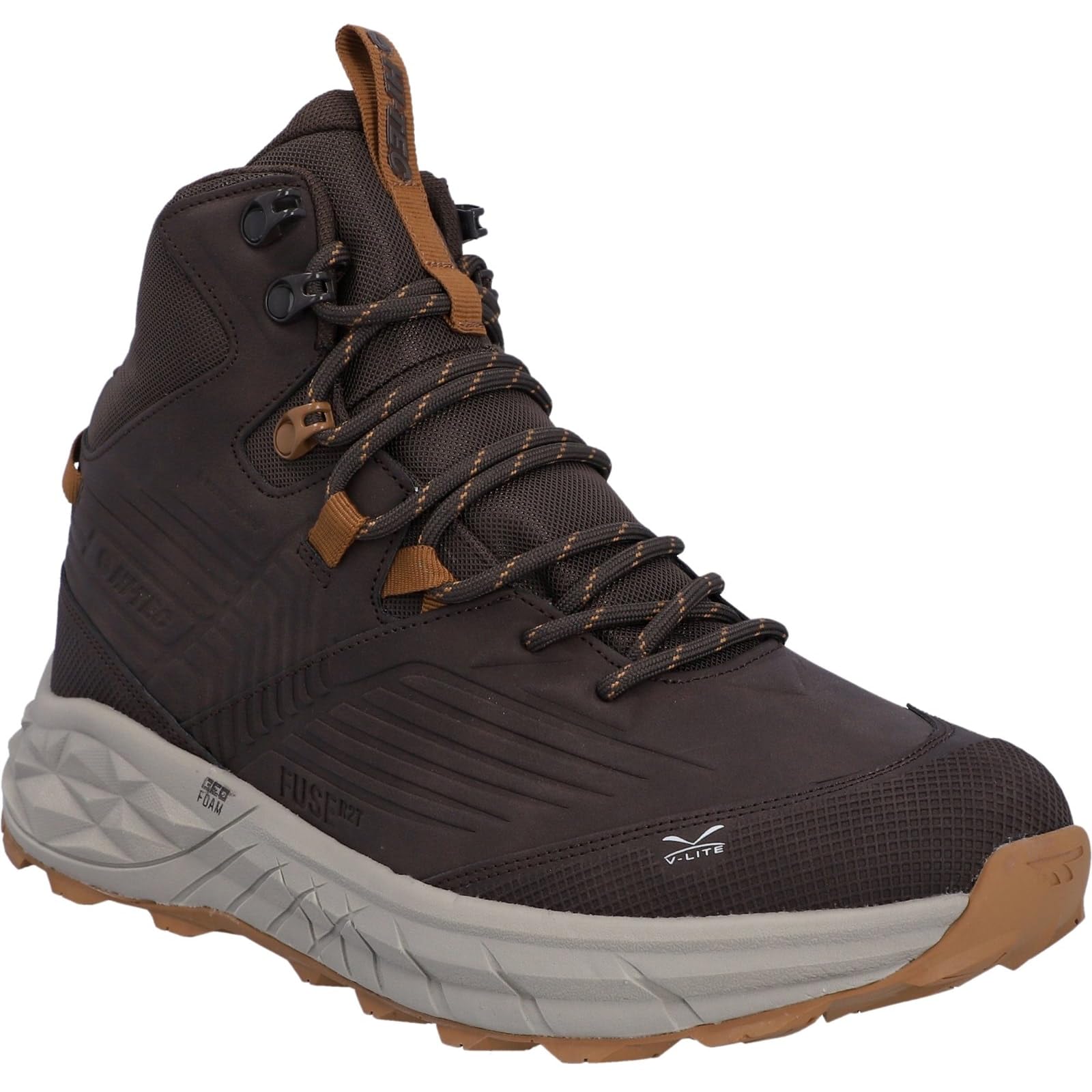Hi-Tec Male Fuse Trek Mid Hiking Boots, Grey, 12