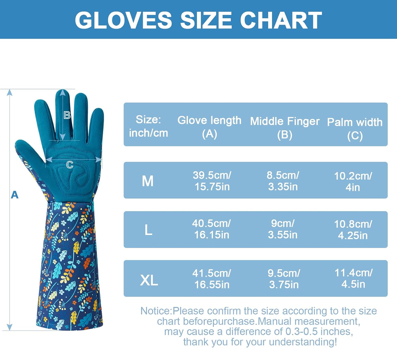 Gardening Gloves for Women, Rose Pruning Thorn Proof Women garden gloves, with Long Forearm Protection for garden Work