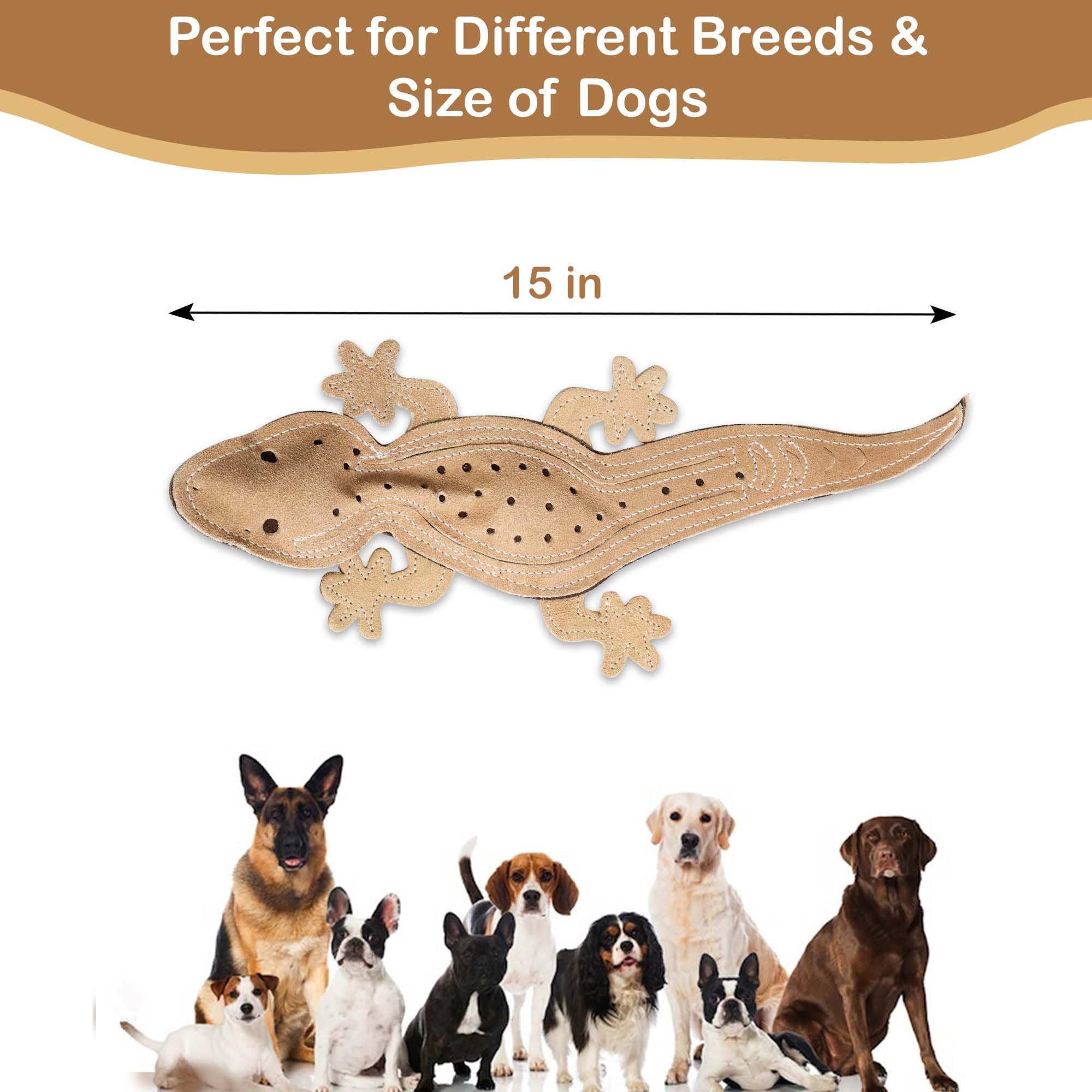 Ethical Pets Skinneeez skórzana zabawka dla psa - jaszczurka 38 cm