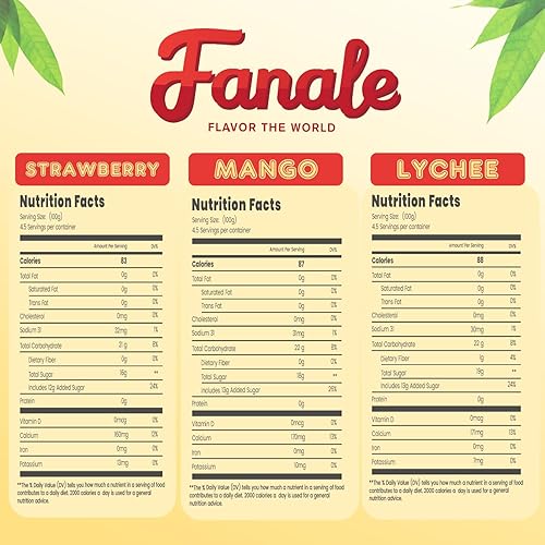 Vista 83 de Fanale Perlas de fresa y mango, veganas, sin OMG, sin gluten, sin grasa, perfectas para té de burbujas, batidos, helados, postres y bebidas, 2