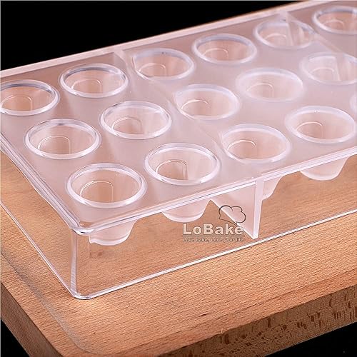 Miniatura 4 de LoBake 21 cavidades de diámetro 1.2 in forma de cono de policarbonato PC chocolate molde caramelo cubo de hielo molde Sugarcraft moldes DIY hornear