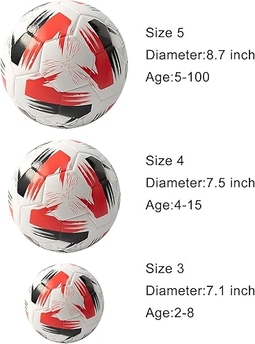 Miniatura 2 de Balón de fútbol Tamaño 3 4 5 Niños Niñas Jóvenes Adultos Practica Entrenamiento Regalo Bomba Aguja Fútbol Patear Cuero Suave Anti Explosión