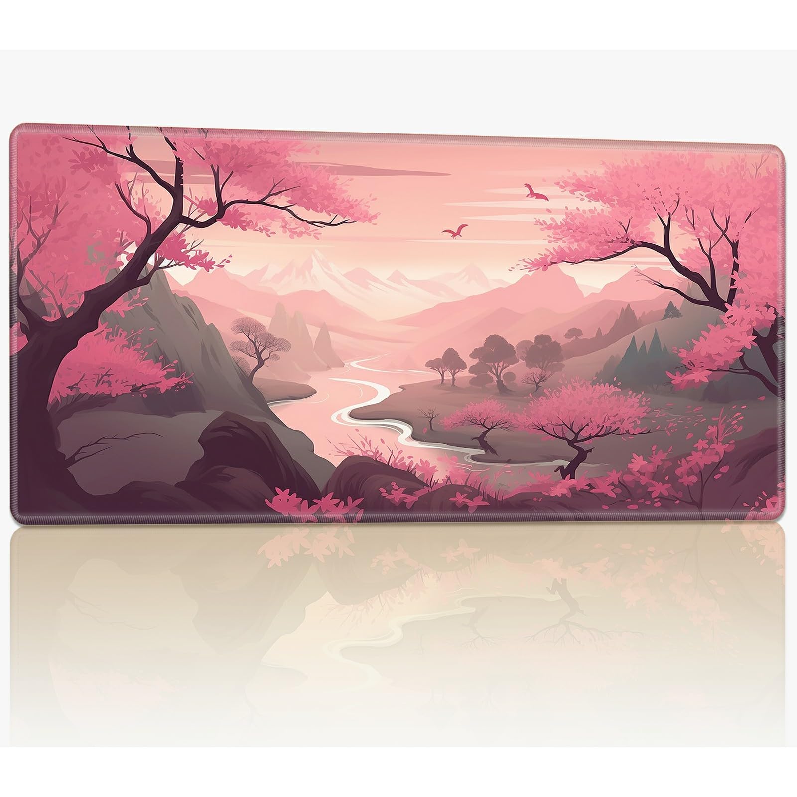 Tappetino da gioco per MTG con bordi cuciti, 61 x 35,6 cm
