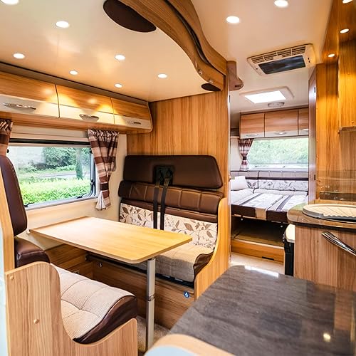 Miniatura 8 de Lámpara de techo LED para caravana, luces interiores de 12 V, luz de disco de perfil bajo de 4.5 pulgadas para interior de caravana, cámper,