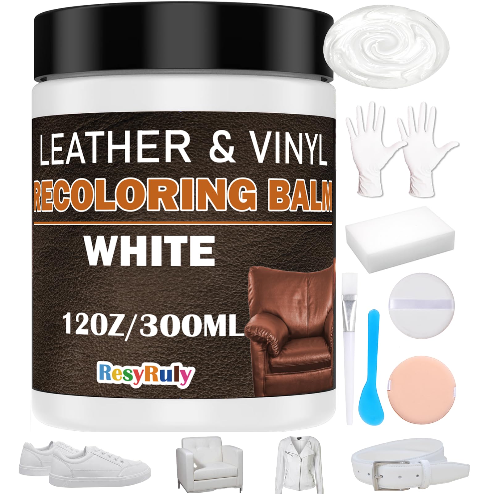 resyruly White Leather Repair Kit