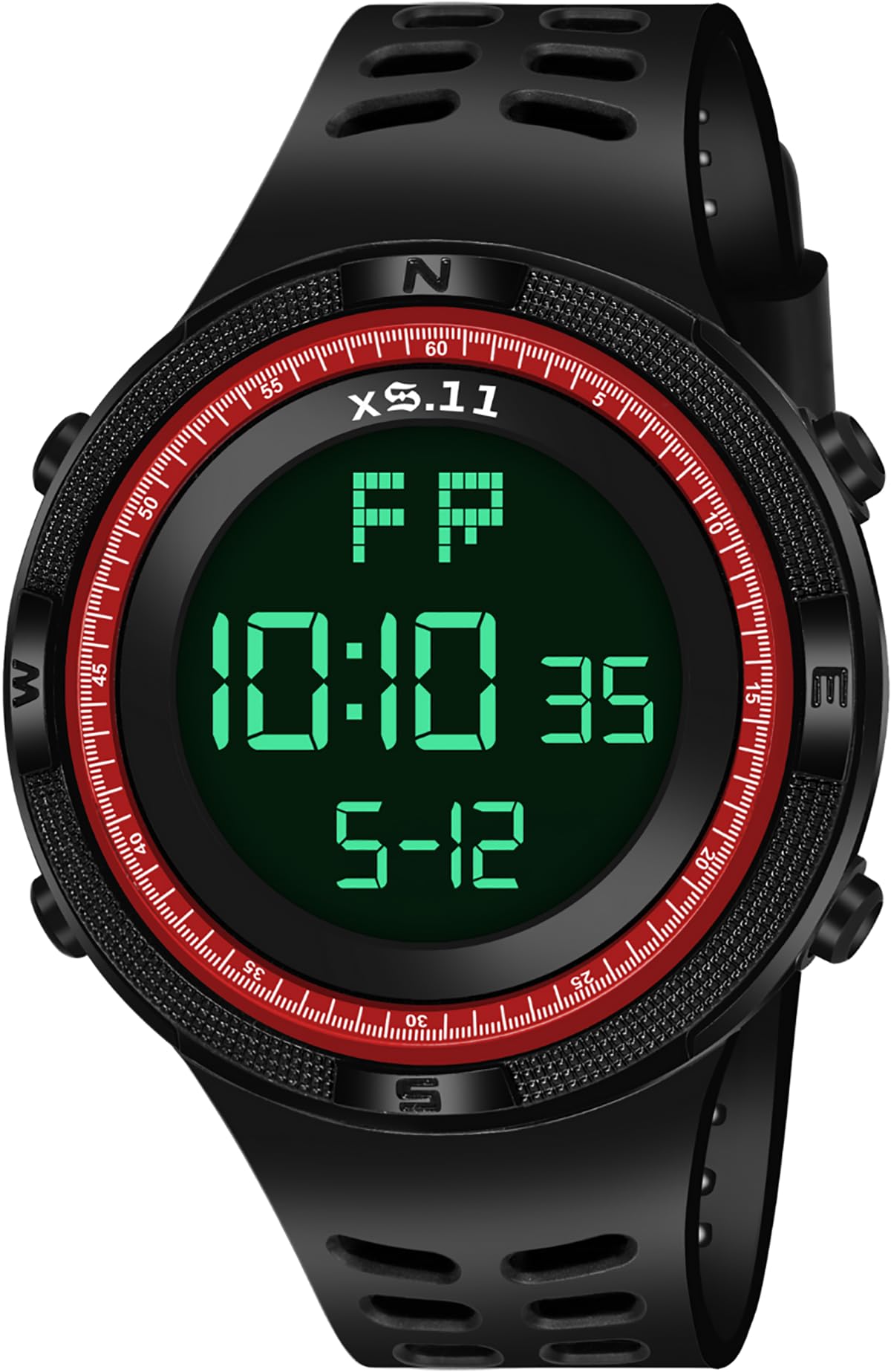 PAPIO Black Color TPU Band Digital Unisex Watch for Mens and Womens | Multifunction Business Sport Design Boys and Girls Quartz Wrist Watch (DIGITAL-10 RED) (B0CK1GKGB8) Amazon Price History, Amazon Price Tracker