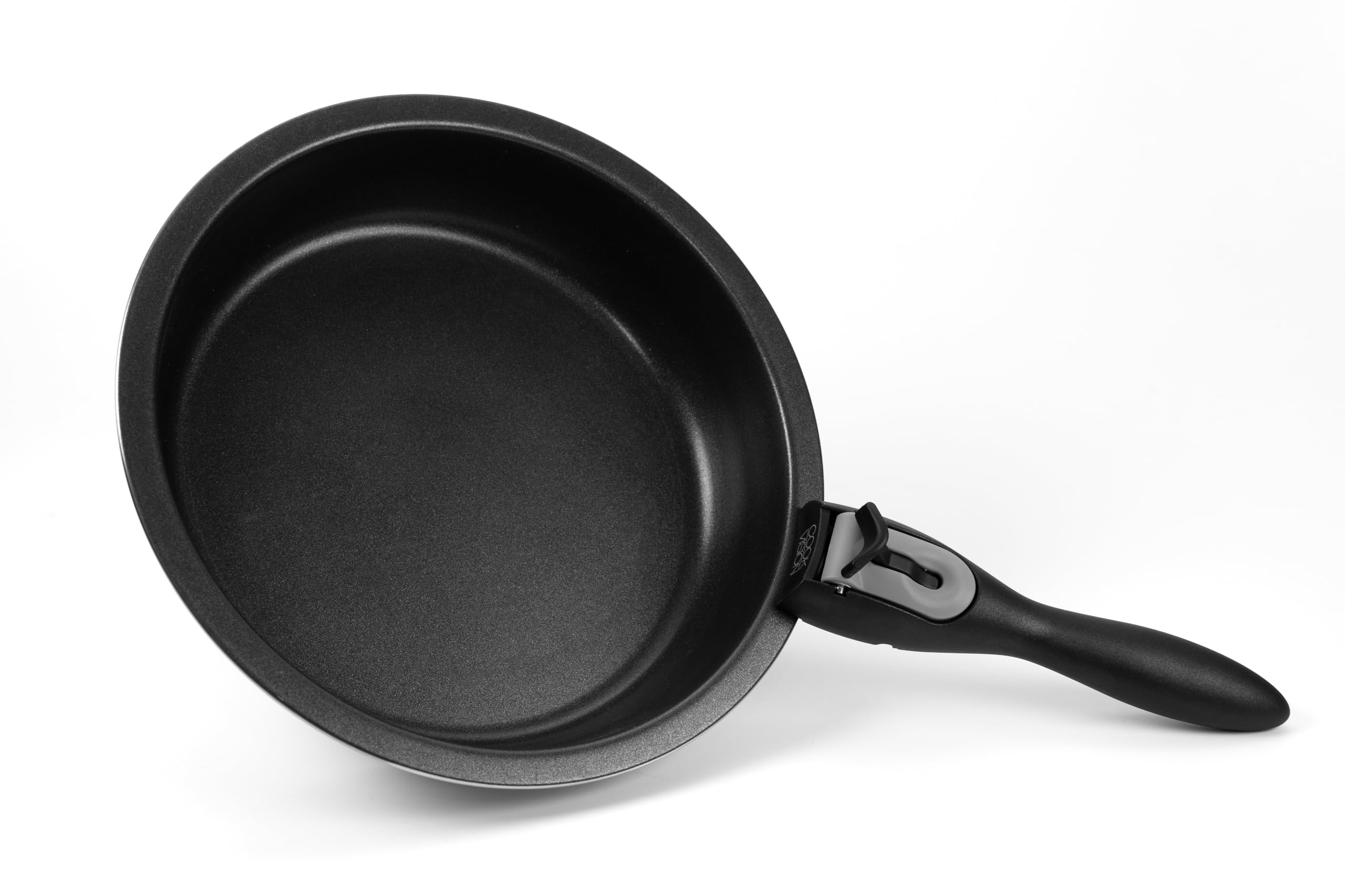 nesto stapelbares Topf- und Pfannenset 13-tlg. Schwarz, 3 Edelstahltöpfe, Spülmaschine, Induktion, Backofen, Antihaftpfanne, abnehmbarer Griff, 4 Deckel, für Paare, Camping, Reisen