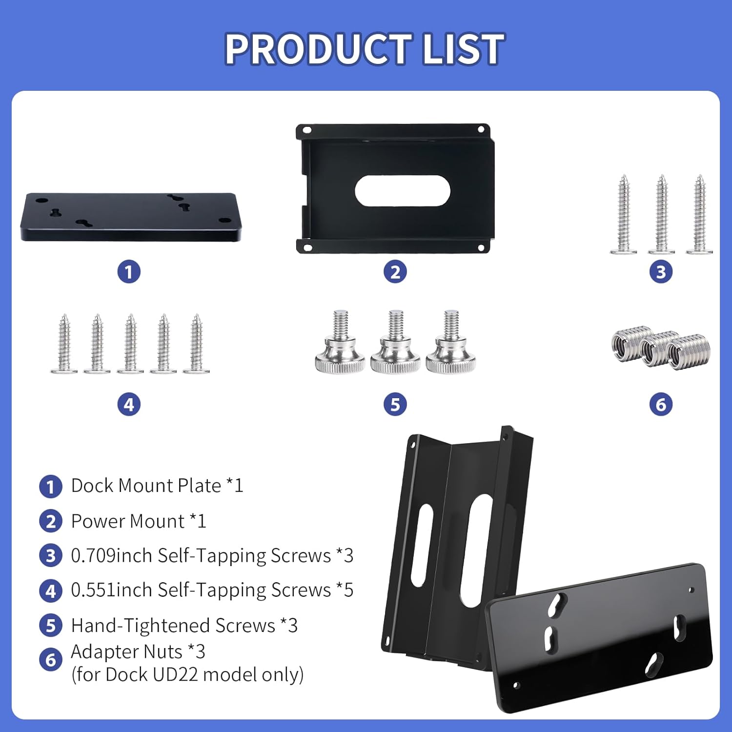 デスク下マウント Dell WD19 / WD19S / WD19TB / WD19TBS / WD19DCS / WD22TB4