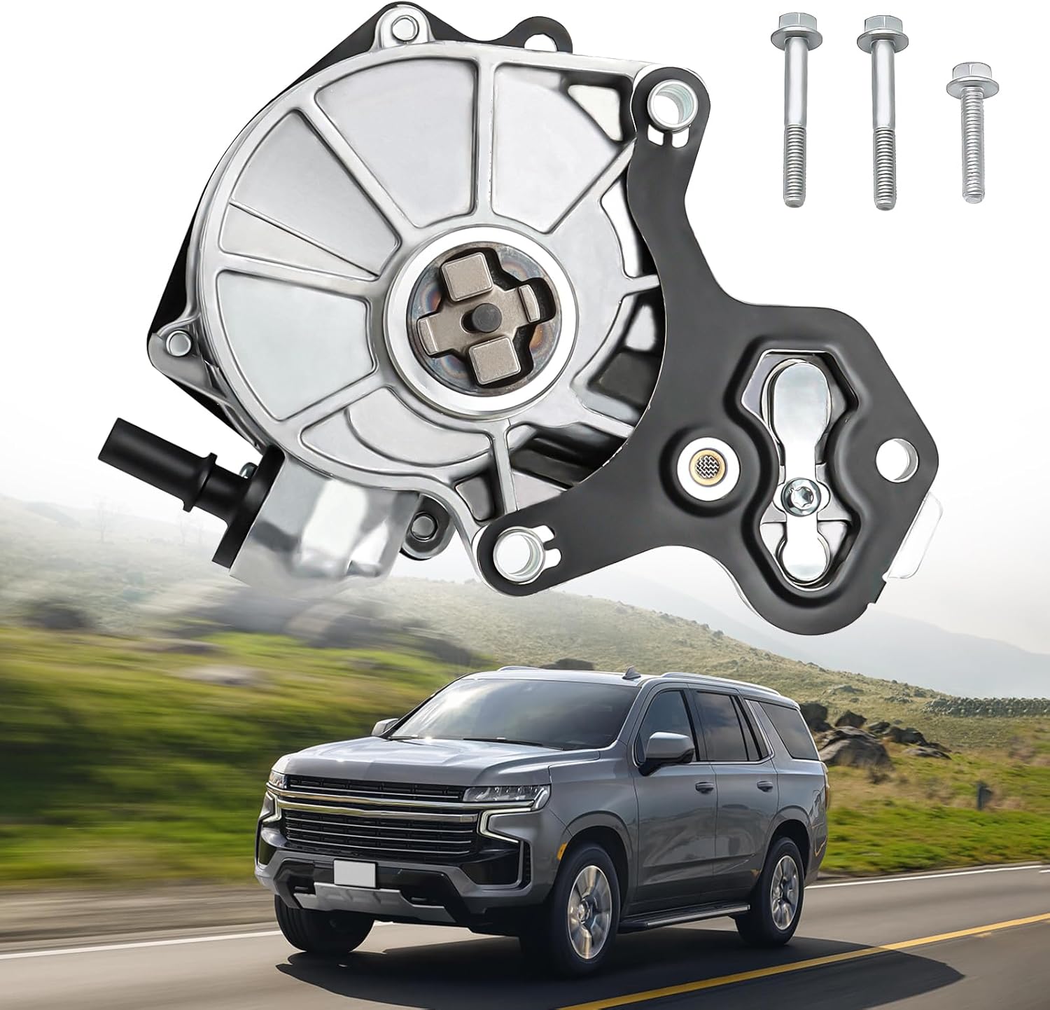 12686657 Brake Booster Vacuum Pump Compatible with Buick Chevy Impala 2014-2019 Malibu 2013-2015 Blazer Camaro Colorado Traverse 2019-2020 GMC Canyon Acadia Cadillac CT6 ATS 2.0L/2.5L 12654111