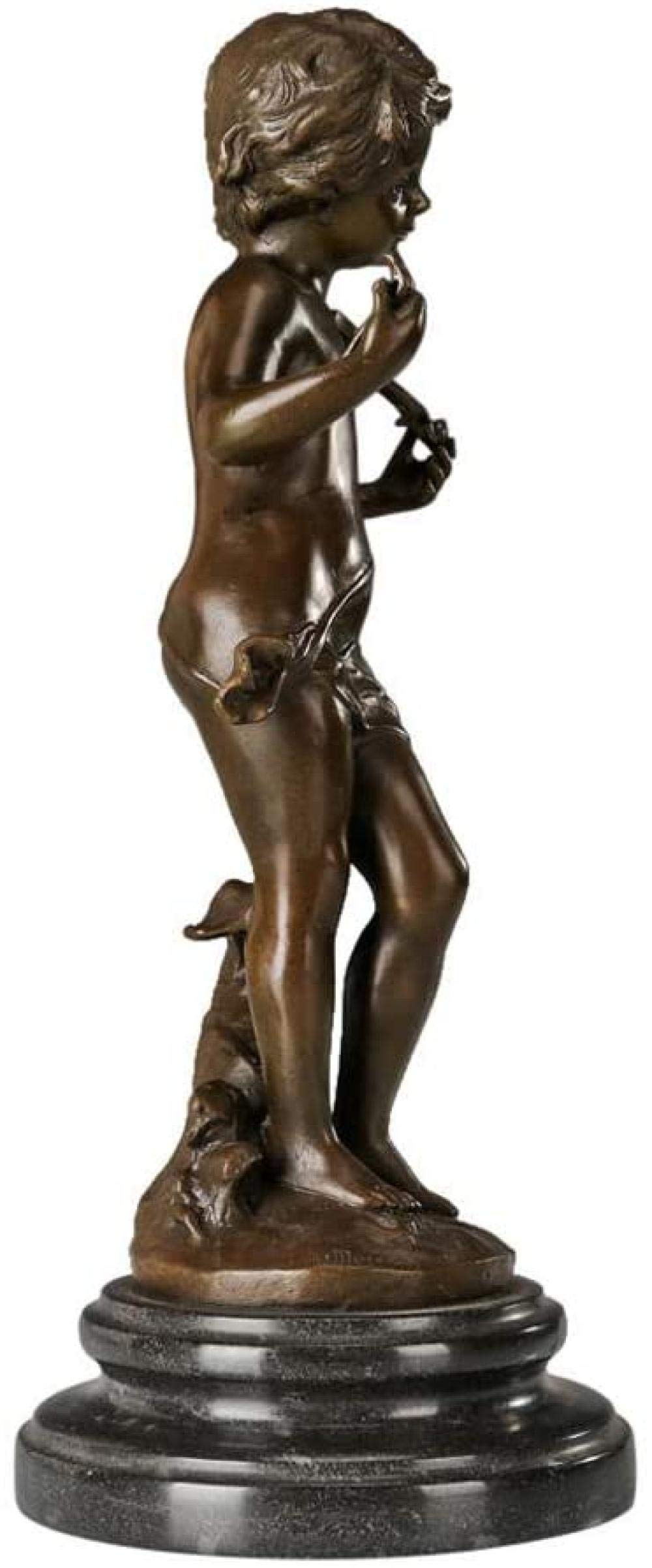 Amazon.co.jp: 像壁画彫刻少年像ブロンズヴィンテージ銅アート彫刻