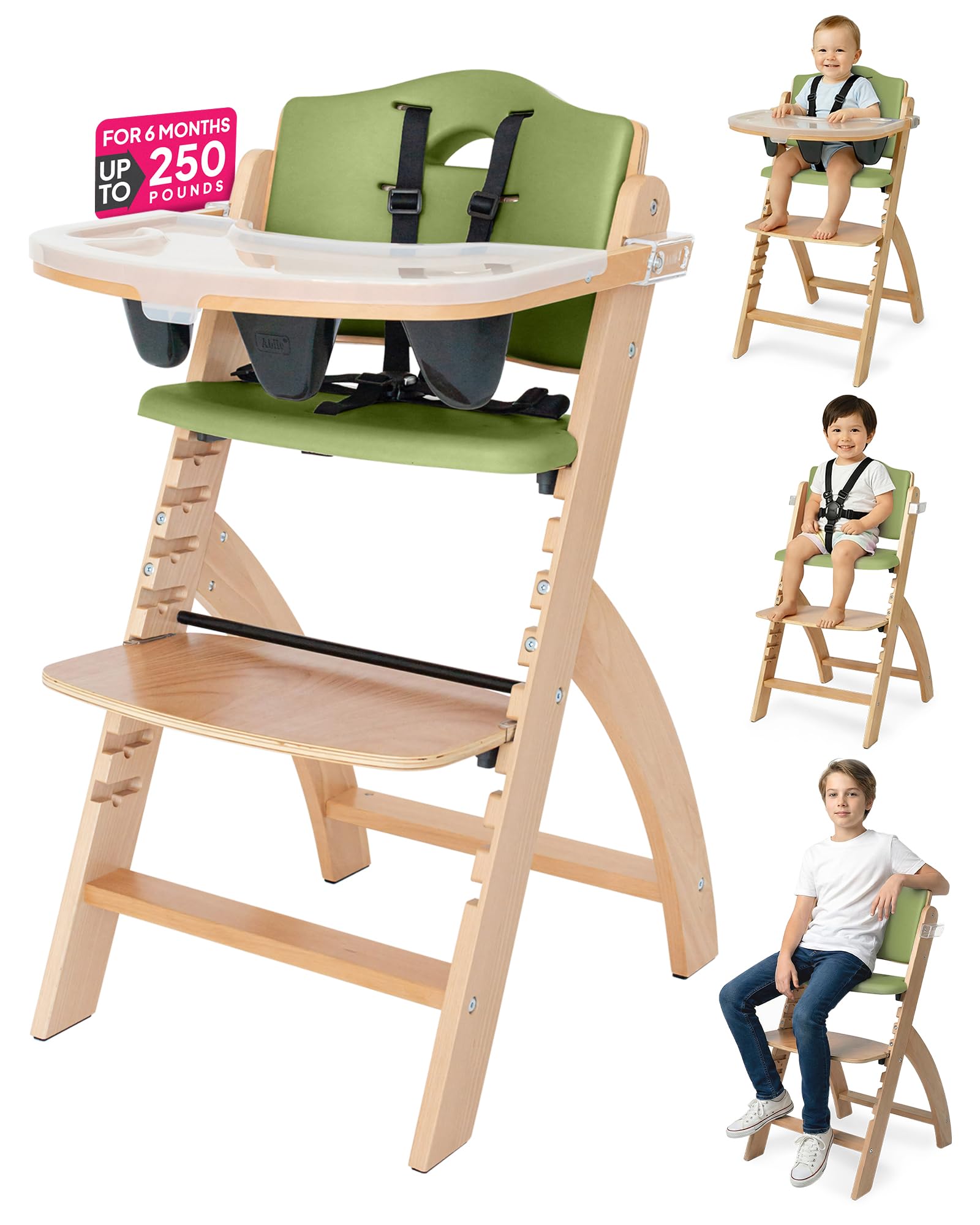 Amazon.com : Abiie Beyond Junior Convertible Wooden High Chair