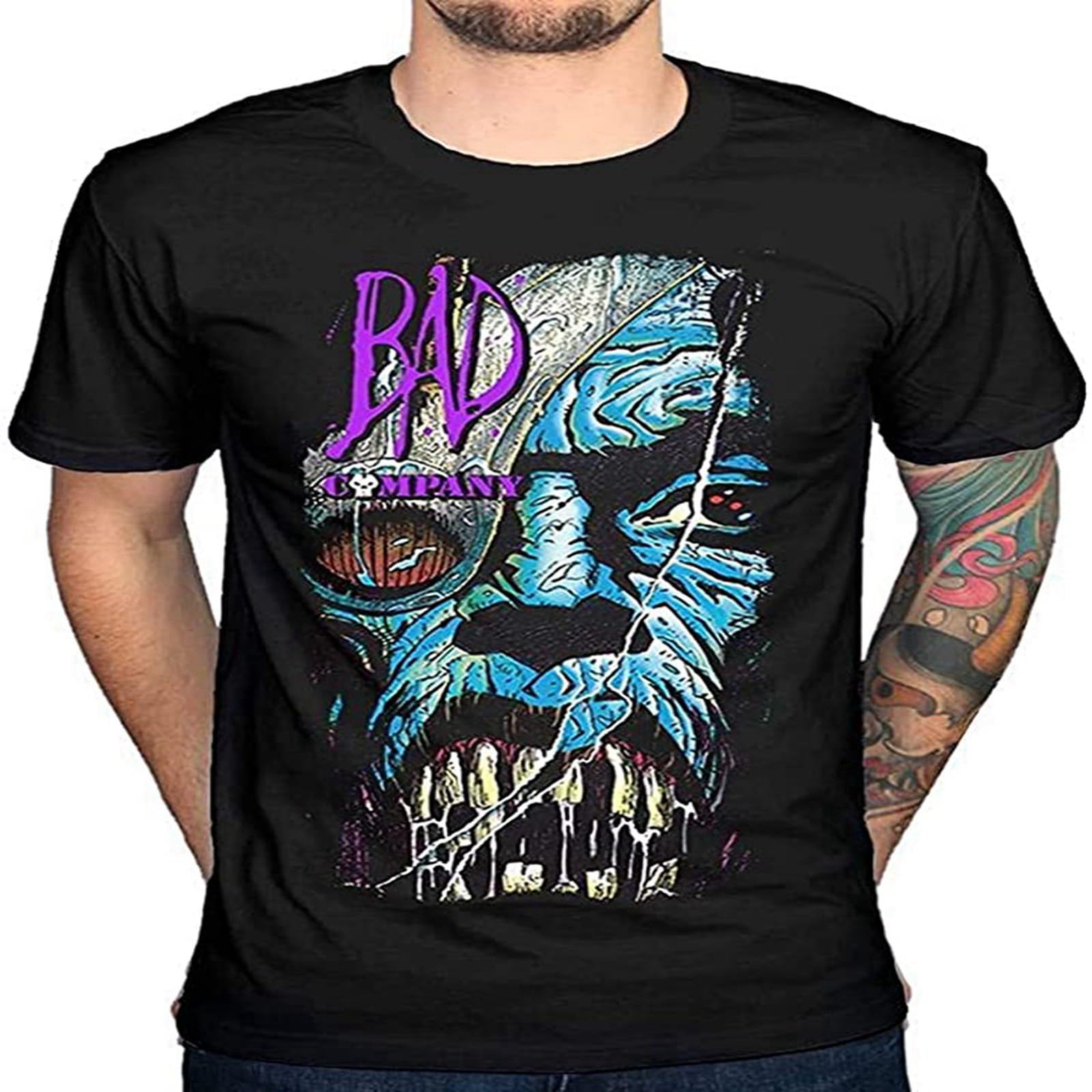Doctor Li 2000AD Bad Company Kano Tear T Shirt O-Neck Unisex Short Sleeve T-Shirt Black XXXL