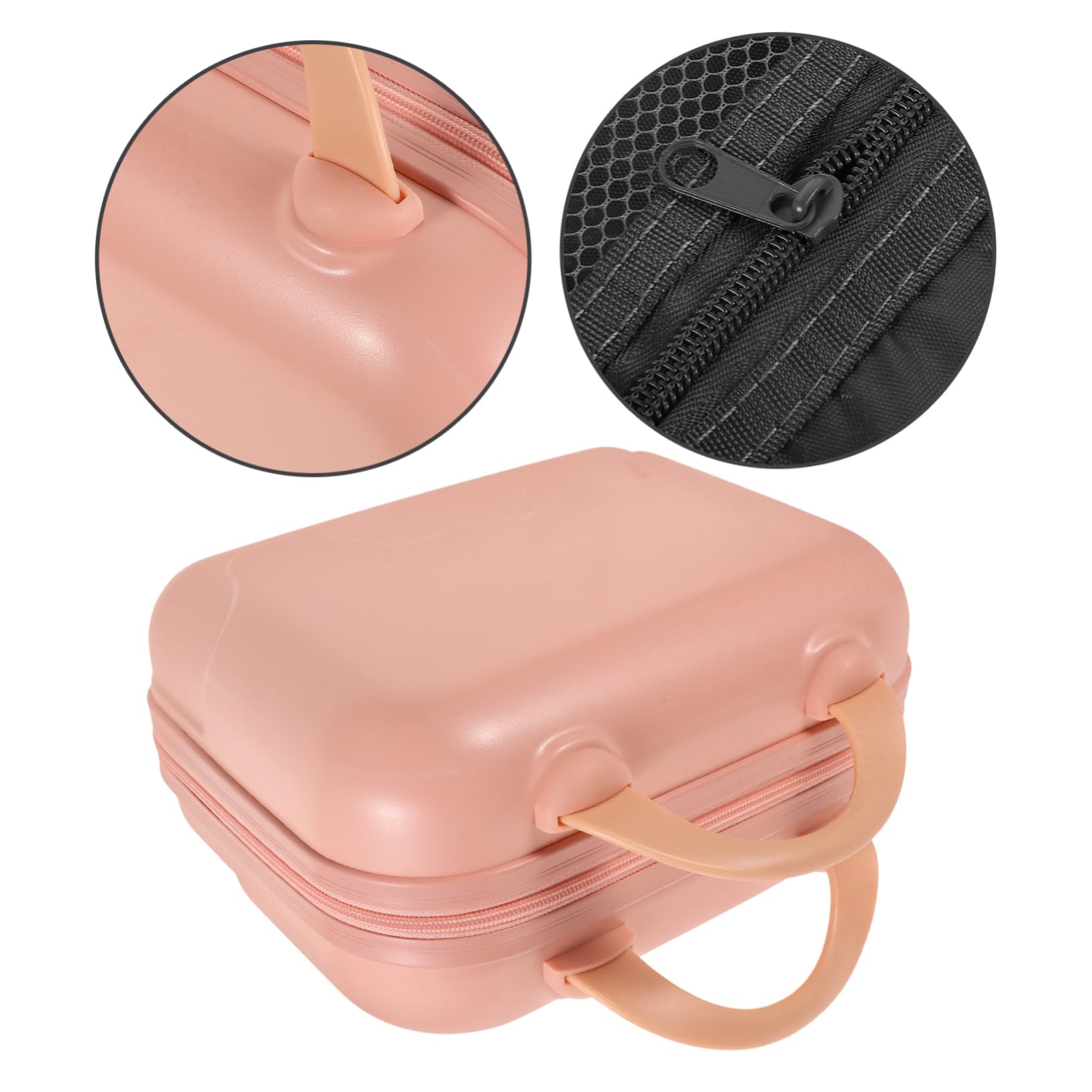 Beauty Case da Viaggio Rosa con Maniglia, Grande Capacità