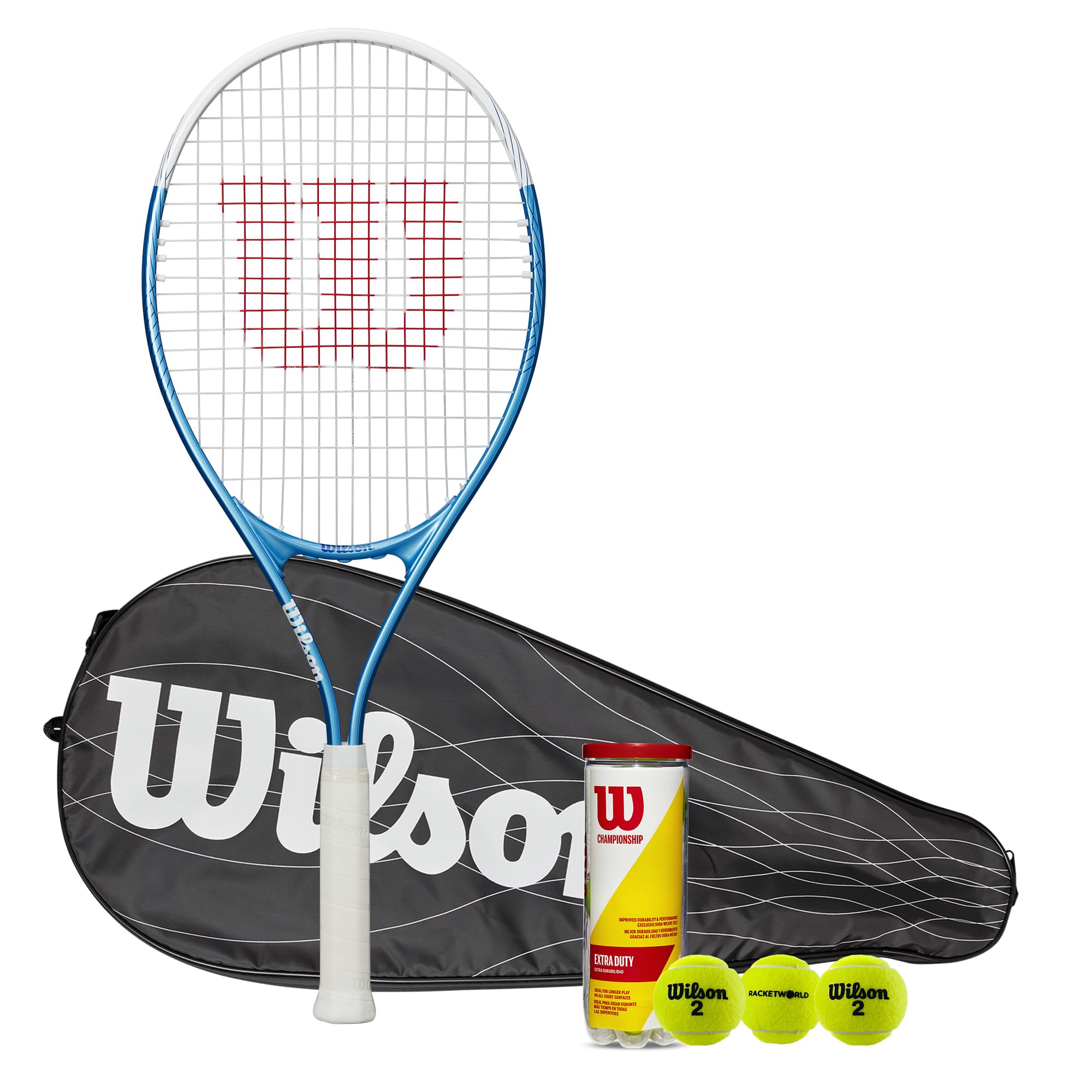Wilson Ultra Power 112 XL Racket 2025 (Tennis Racket, Performace Cover & Tennis Balls, Grips Size L3 (4 3/8"))