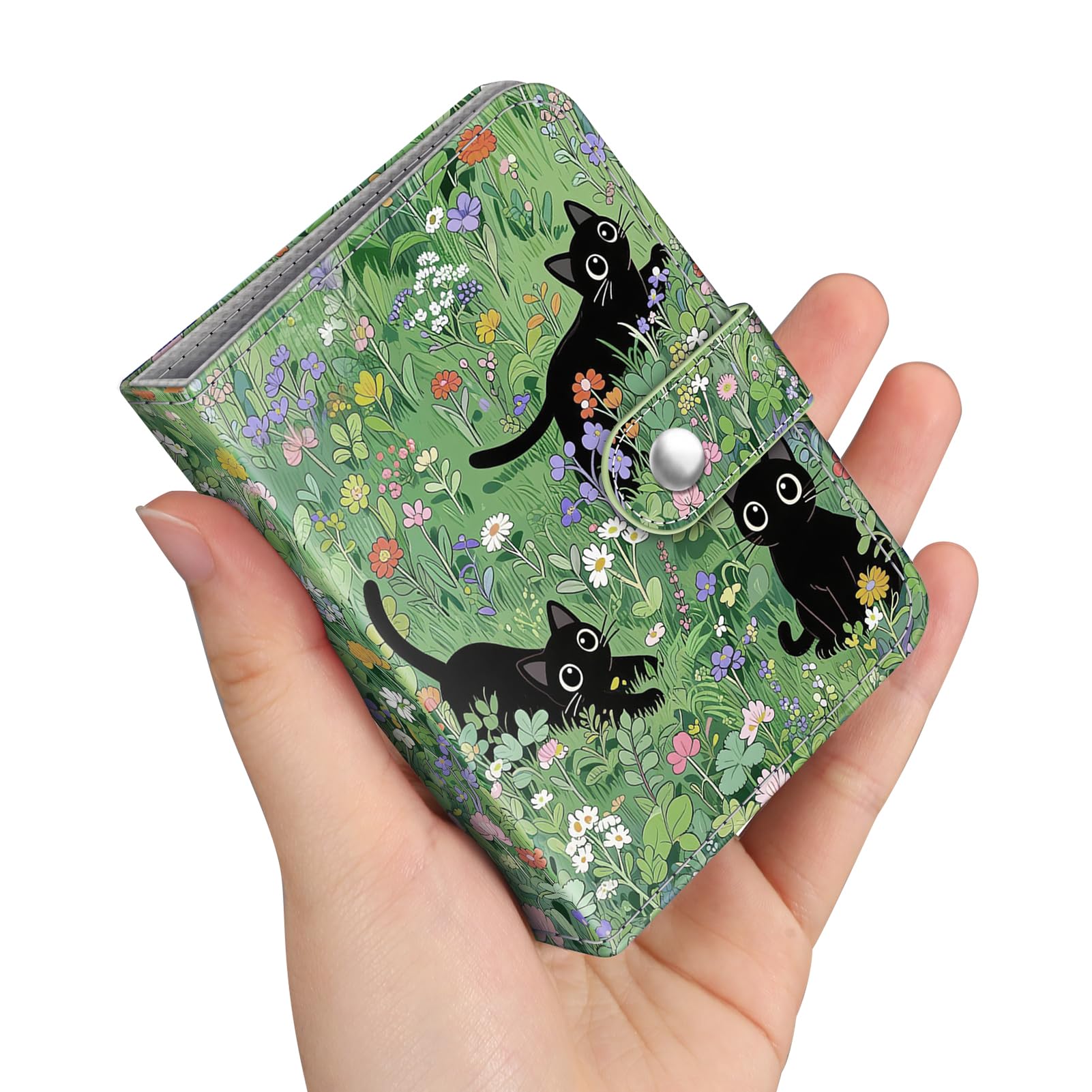 FINTIE Mini Photos Album Book for 2x3 Inch Films - 52 Pockets Small Albums for Fujifilm Instax Mini Instant Camera/Polaroid Hi-Print Pictures, Kpop Photocard Holder Binder (Cats)