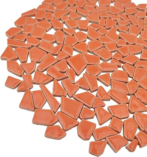 Vista 23 de Azulejos de mosaico de cerámica de 7.05 oz para manualidades, azulejos de mosaico de porcelana de 0.2 x 0.8 pulgadas para decoración del hogar