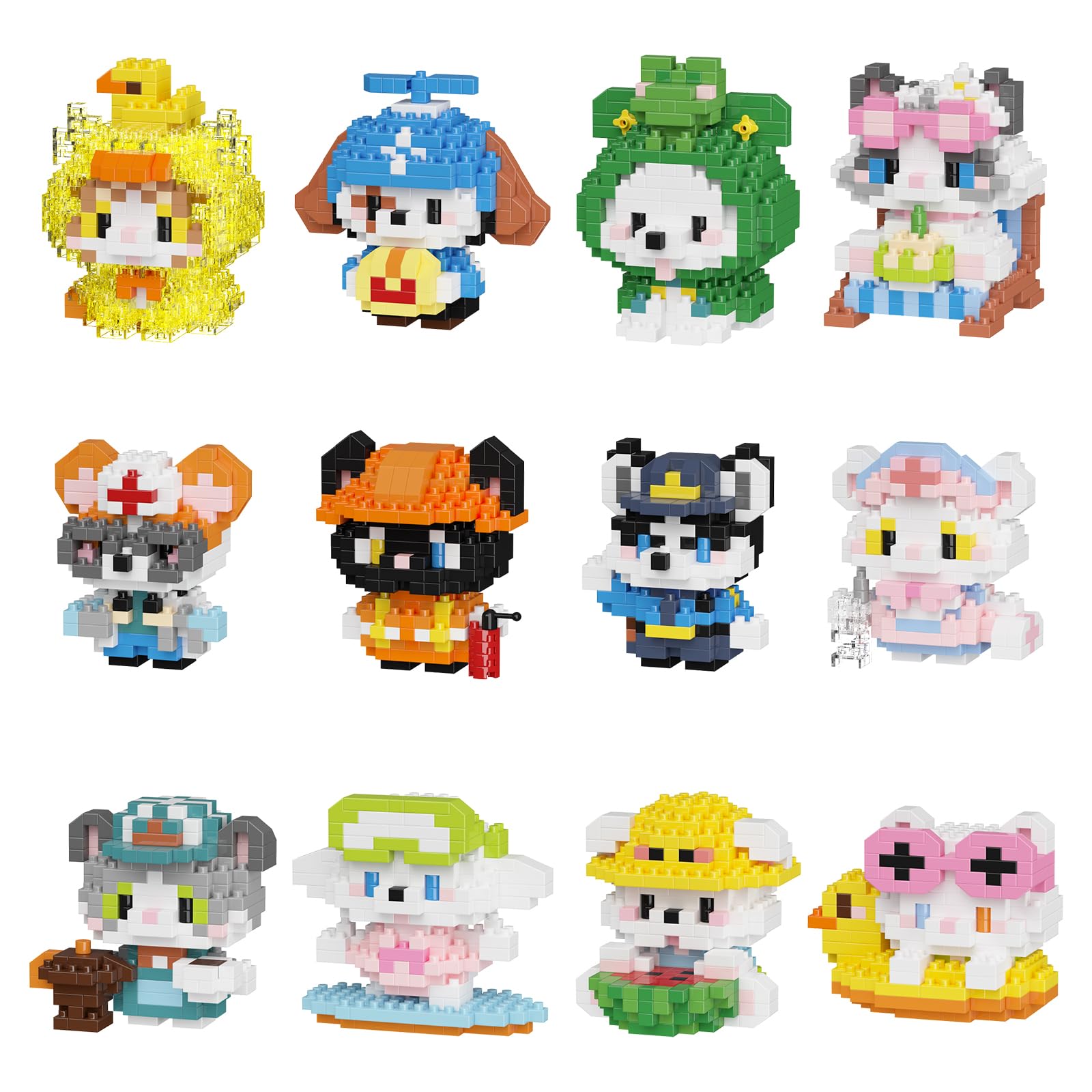 Amazon.com: HJPLPXH Cat and Dog Micro Mini Building Block Sets