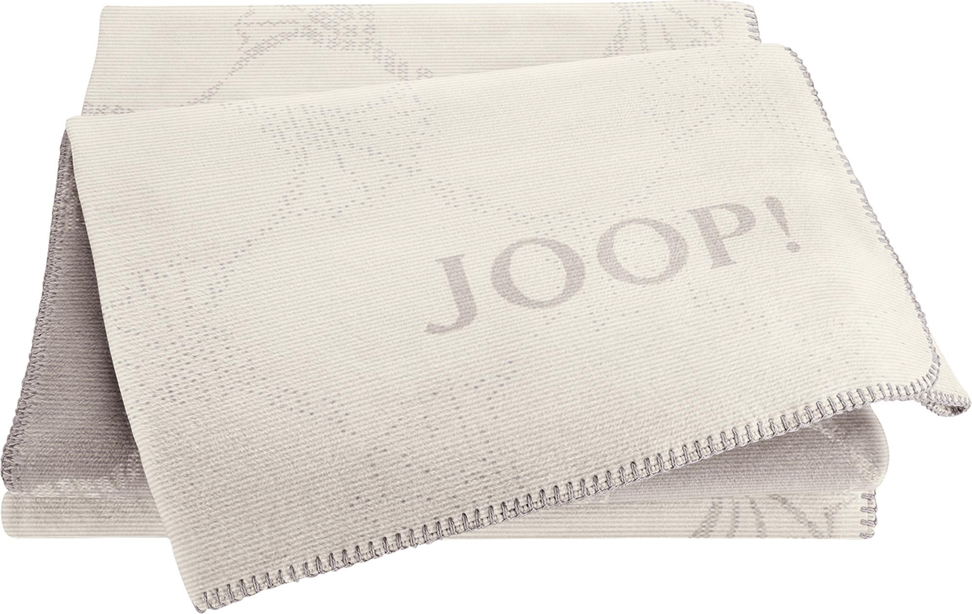 Joop! Wohndecke Cornflower Double in Natur, 150 x 200 cm, Baumwollmischung