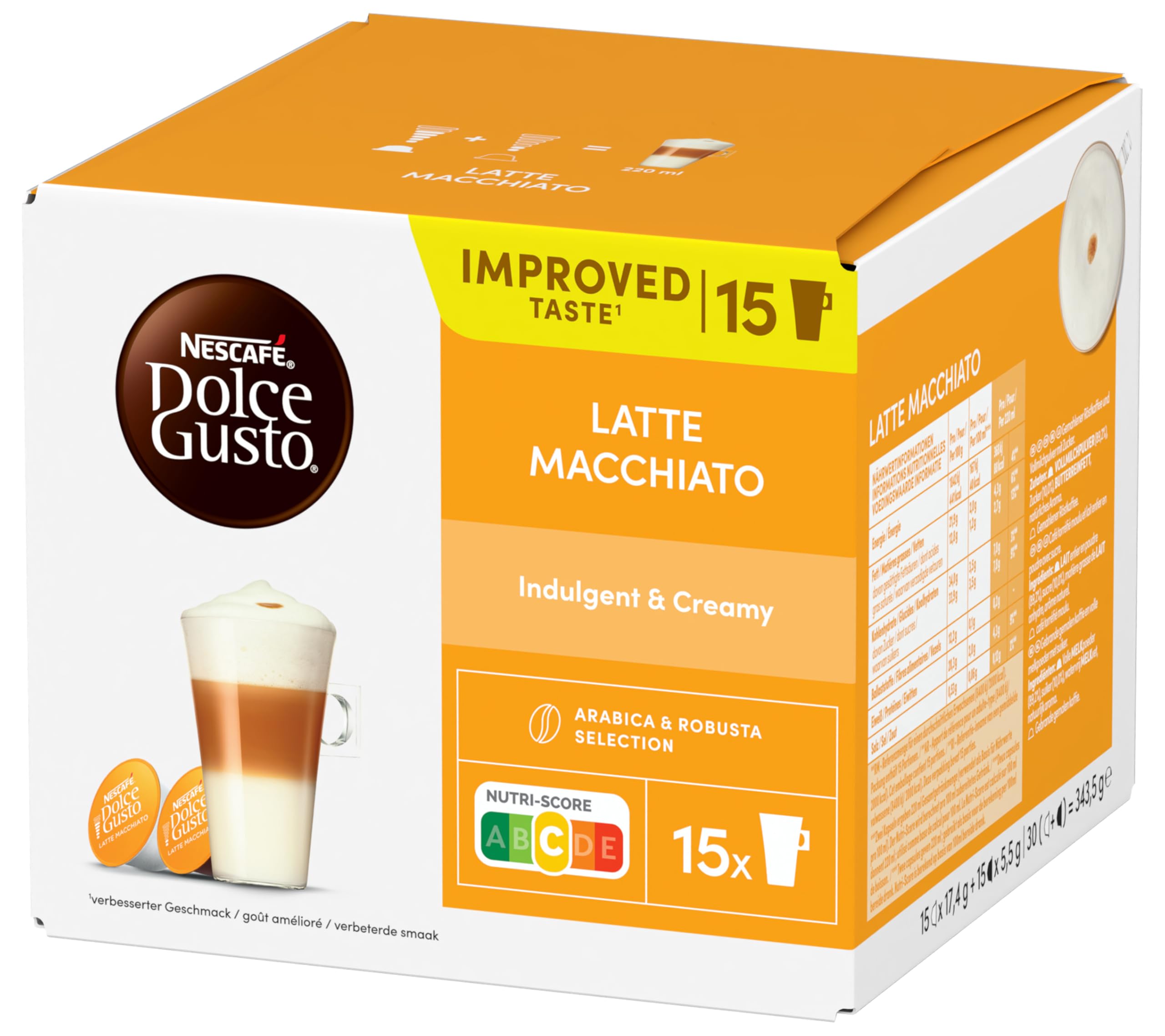 NESCAFÉ DOLCE GUSTO Latte Macchiato Kaffeekapseln (3 x 30 Kapseln)