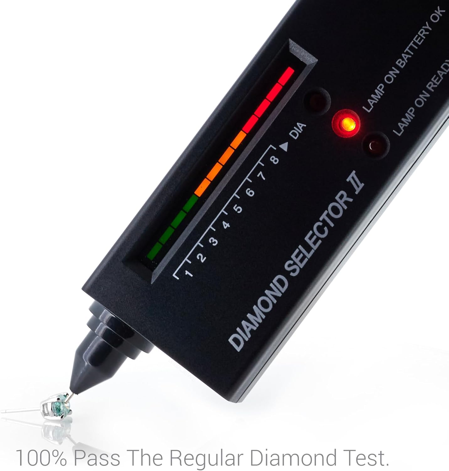 GIGAJEWE Blue Moissanite Stud Earrings, 6.5mm Round Cut Total 2.0CT 18K Gold Plated 925 Sterling Silver Blue Green Lab Created Diamond Earrings for Women Men