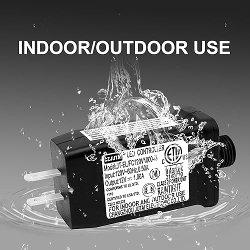Miniatura 5 de PremierAdapter Fuente de alimentación, transformador para CZJUTAI JT-EL/FC- 120V1000-C 12V12W /9W /7.2W /6W /4.5W /1.35W -IP44 iluminación navideña,