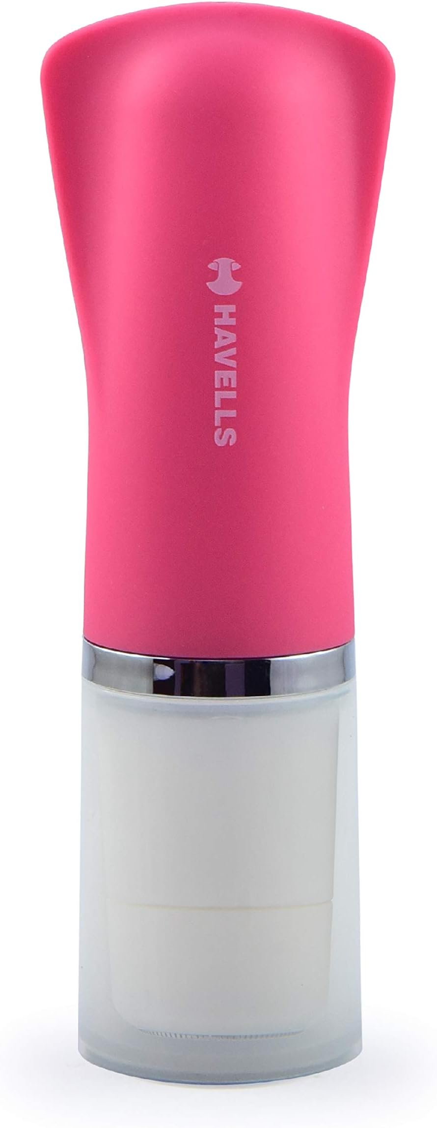 Lady Facial Hair Remover | Rotary Blades for Clean and Smooth Touch for Upper Lips, Chin & Cheeks | Wet & Dry Use | Battery Powered | Mirror Included | Hot Pink | FD5000