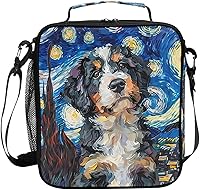 Vista 21 de ALAZA Desert Horses - Lonchera con aislamiento térmico para niñas y niños, kit de bolsa de almuerzo reutilizable, correa de hombro congelable