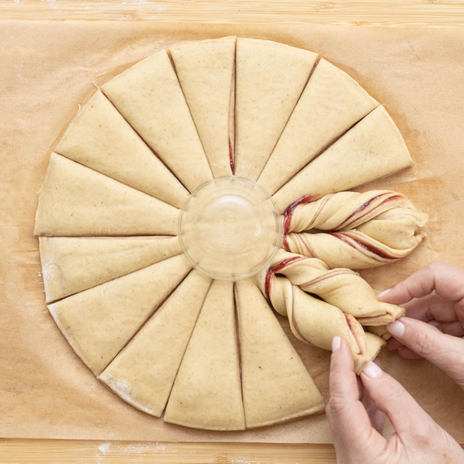 CrumbleCrate Raspberry Star Bread DIY Baking Kit | Artisan Bread Making Set for Adults | Pre-Measured Ingredients & Tools | Baking Gift