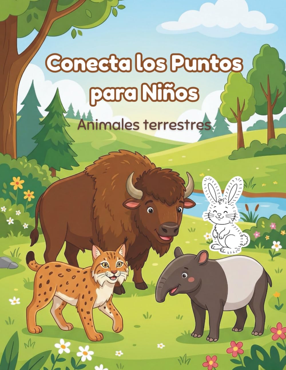 Conecta los Puntos para Niños: Animales Terrestres